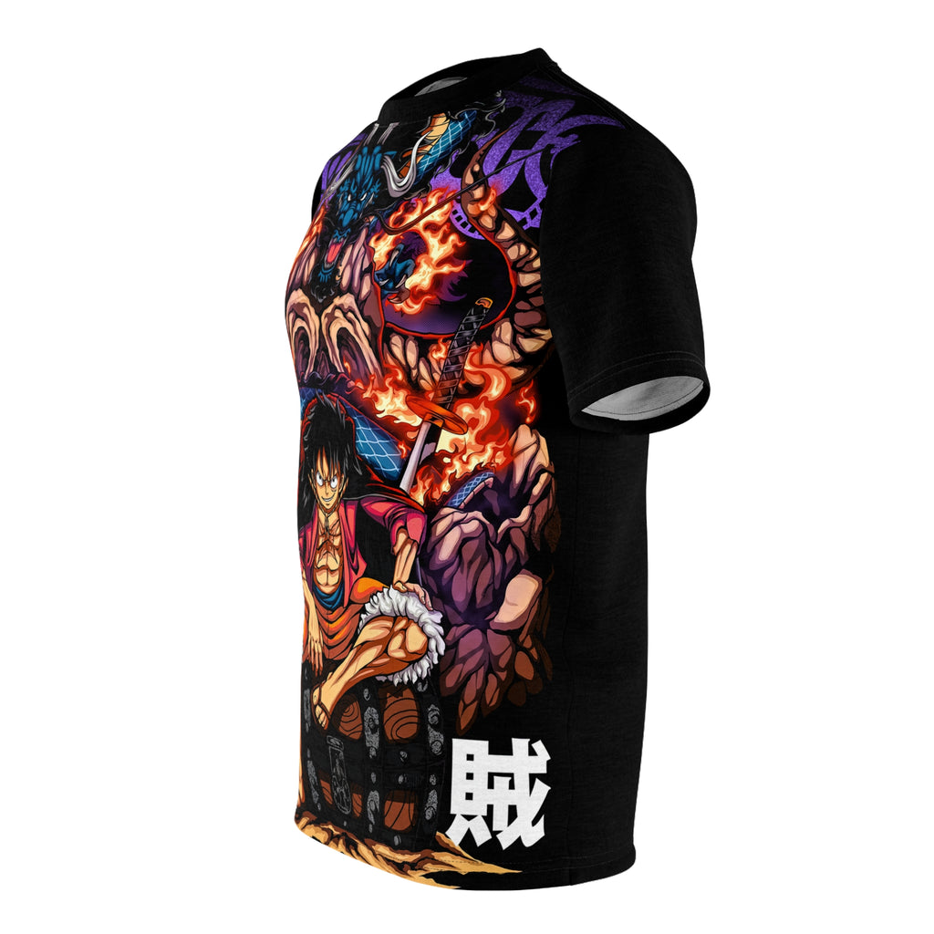 Anime- Pirate King Tee — Dragon Flame All-Over Print Shirt