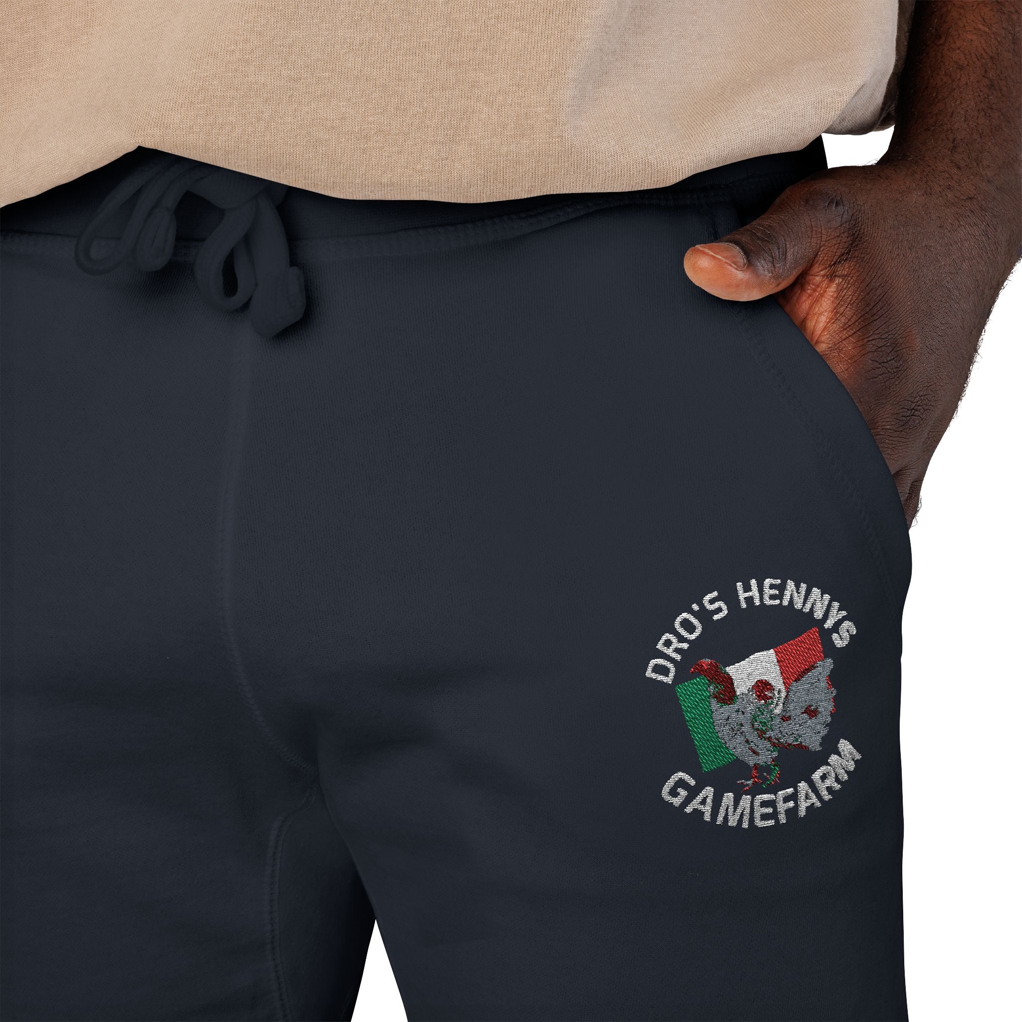 Henny- Embroidered Floral Heart Sweatpants — Cozy Fleece Joggers with 'Love' Detail