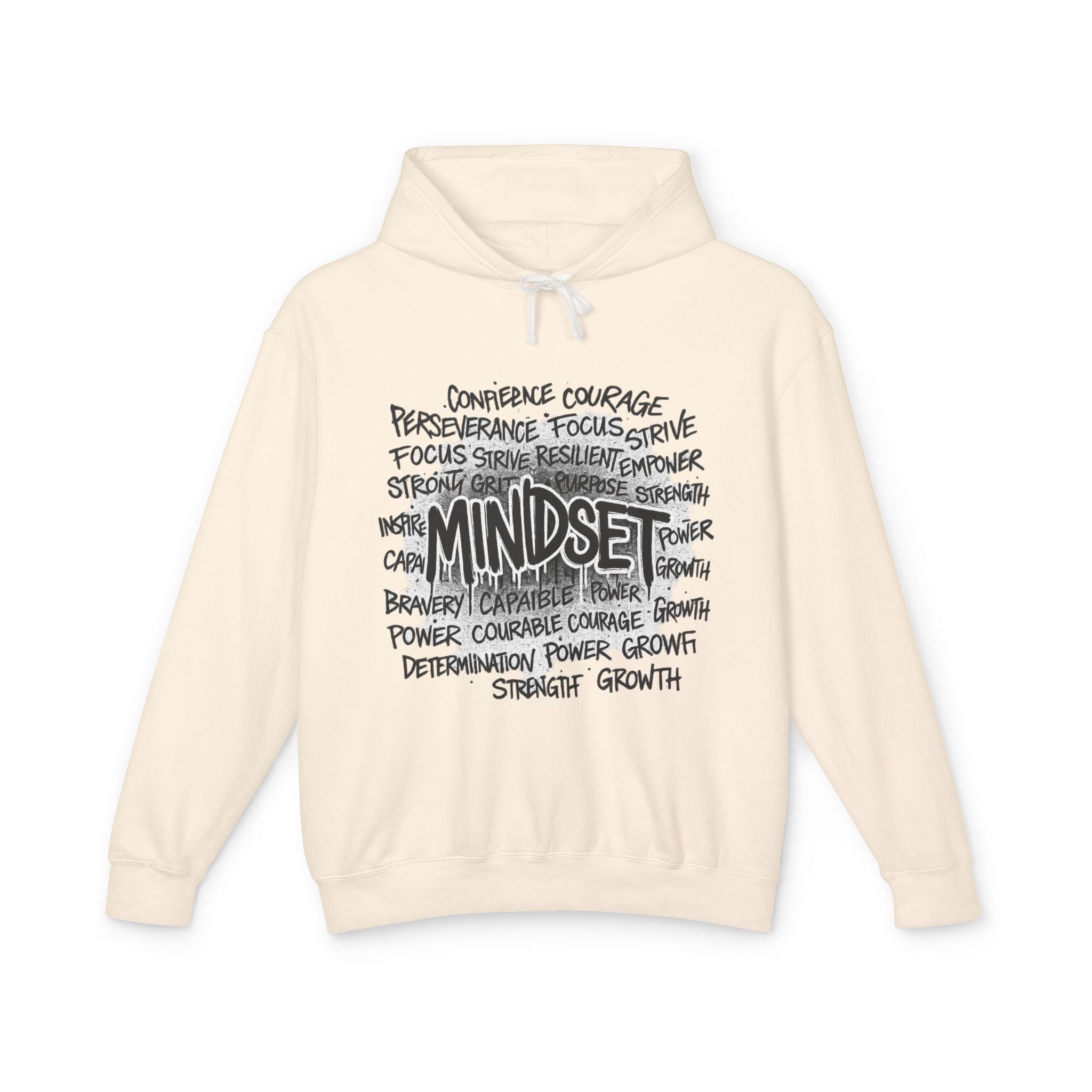 Mindset- Words Hoodie — Inspirational Typography Motivational Hoodie