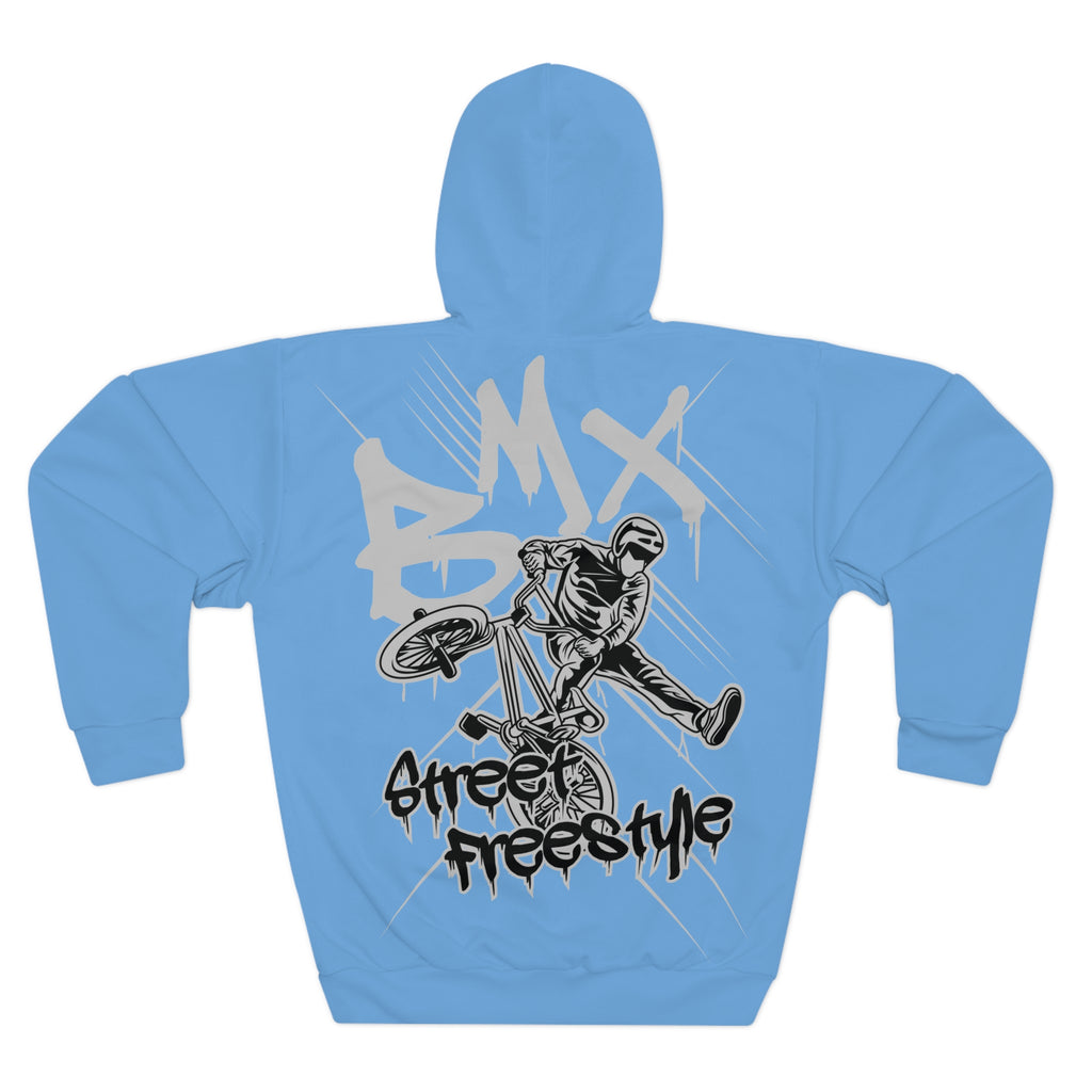 Rad-BMX Freestyle Hoodie - Street Racing Pullover with Motocross Rider Graphic