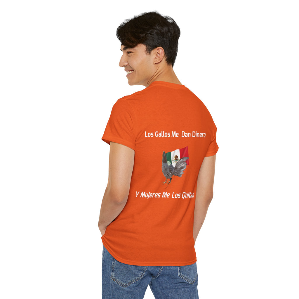 Henny-Gamefowl Tee — "Dro's Henny's Gamefarm" Mexican Flag Rooster Shirt