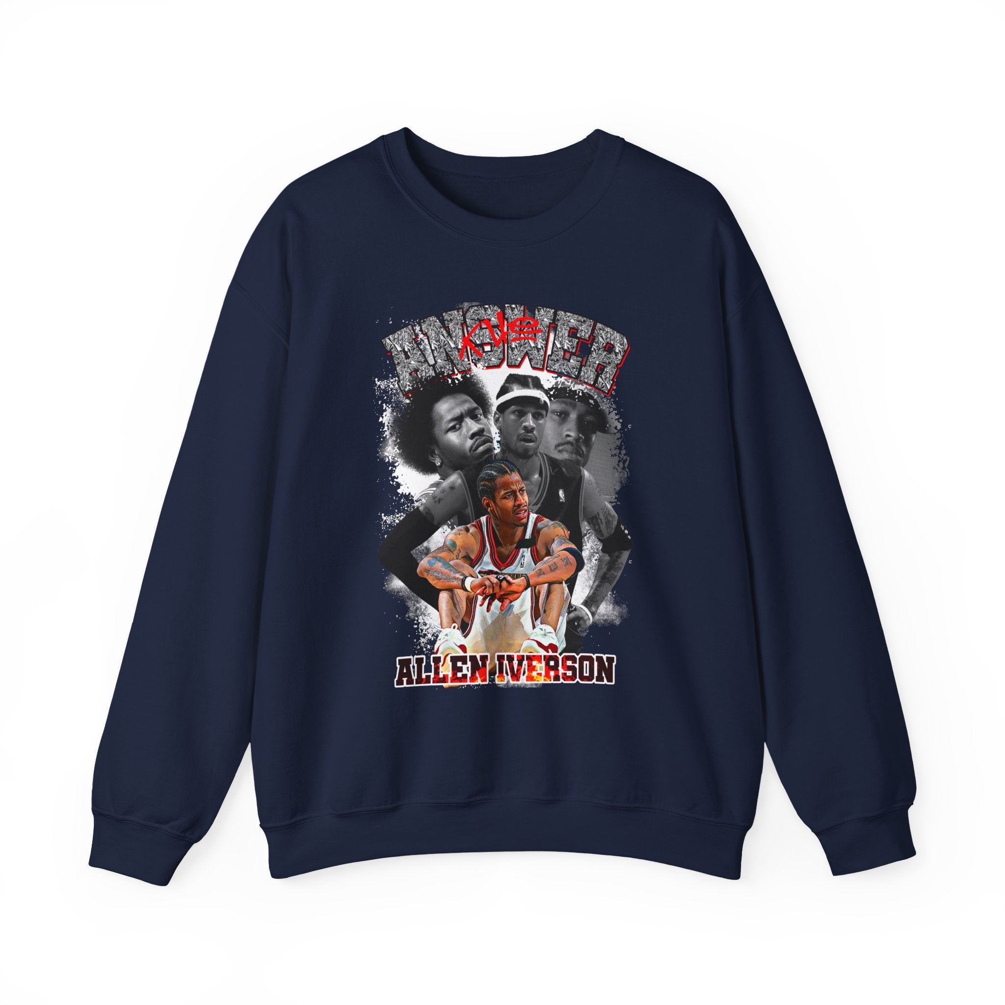 Retro-Allen Iverson Retro Crewneck Sweatshirt