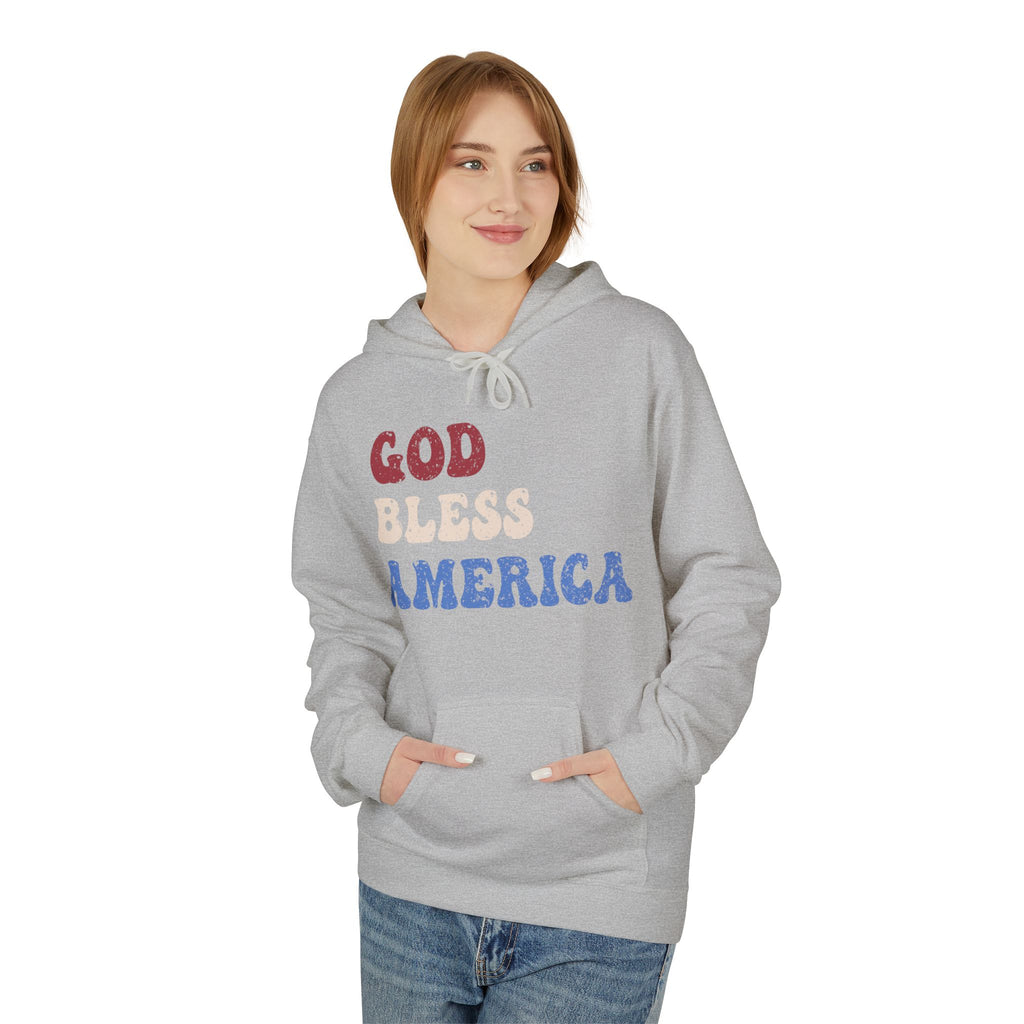 Ant-Hoodie - "God Bless America" Patriotic Ape Graphic USA Hoodie