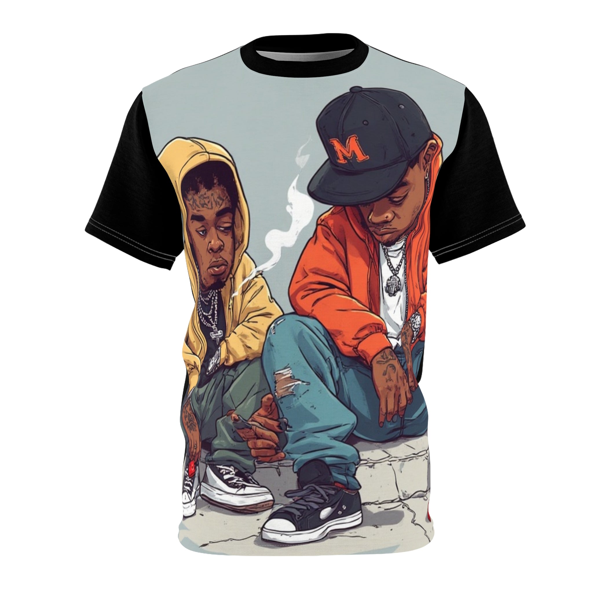 Mindset- Hip-Hop Street Art Tee — Two Kid Rappers Graphic Shirt