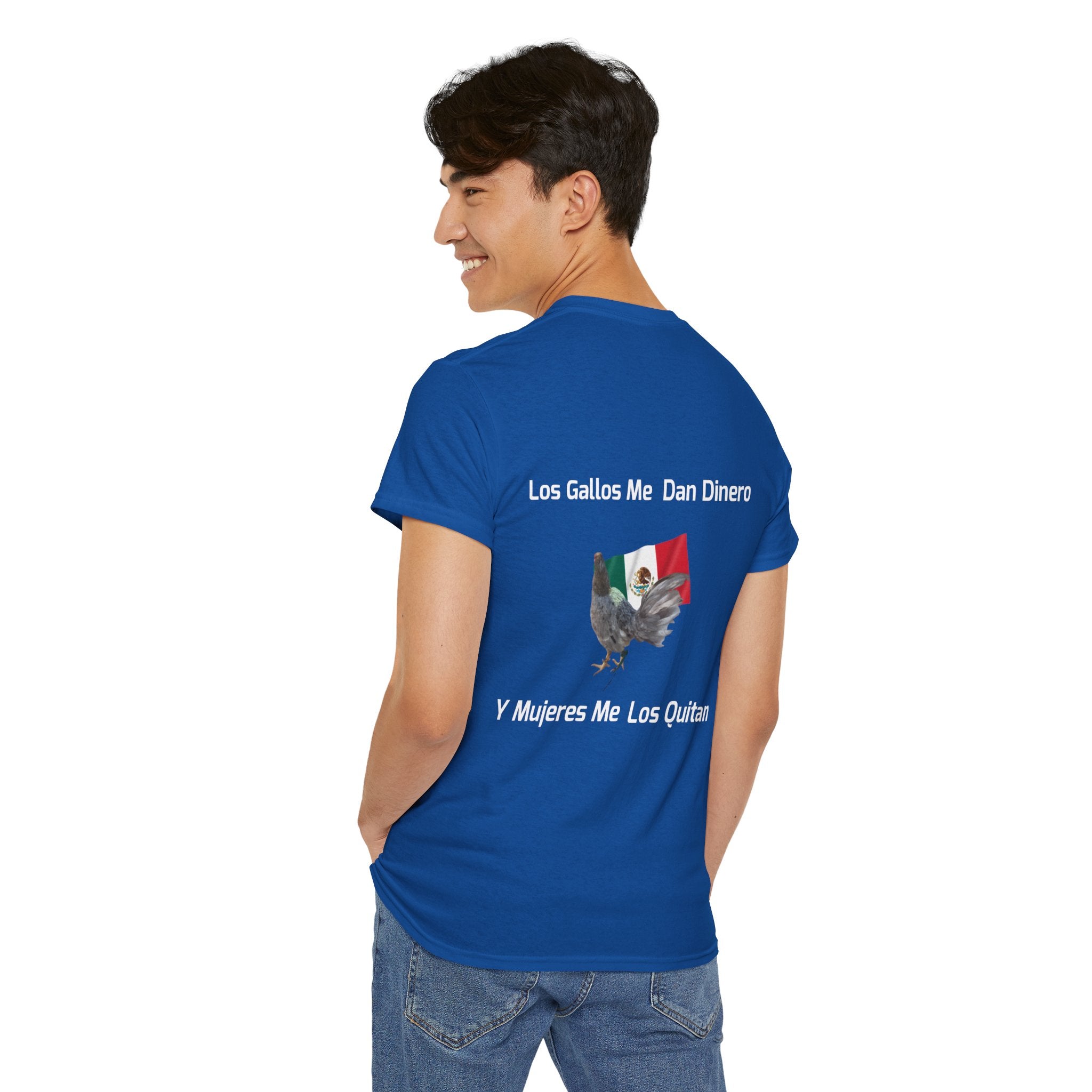 Henny-Gamefowl Tee — "Dro's Henny's Gamefarm" Mexican Flag Rooster Shirt