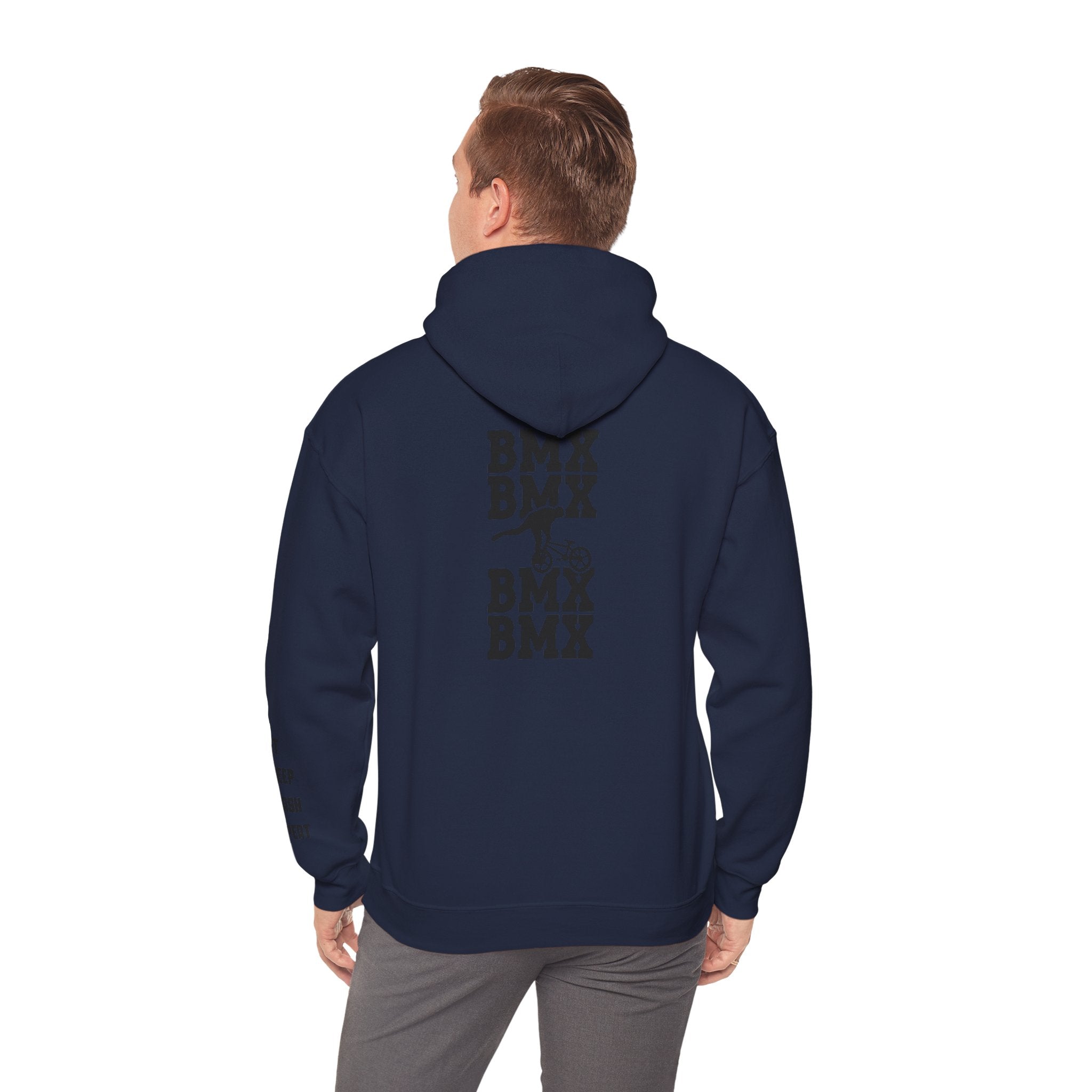 Rad-BMX Rider Hoodie — BMX Stunt Silhouettes Pullover for Riders & Fans