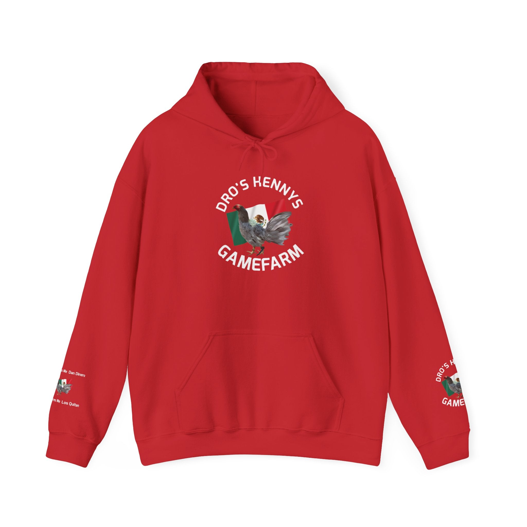 Henny-Gamefarm Hoodie — Dro's Kenny's Logo Sweatshirt (Mexican Flag)