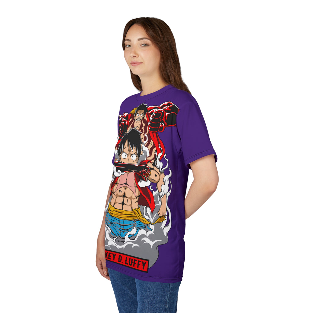 Anime -Graphic Tee — Monkey D. Luffy Full-Print Pirate Crew Shirt