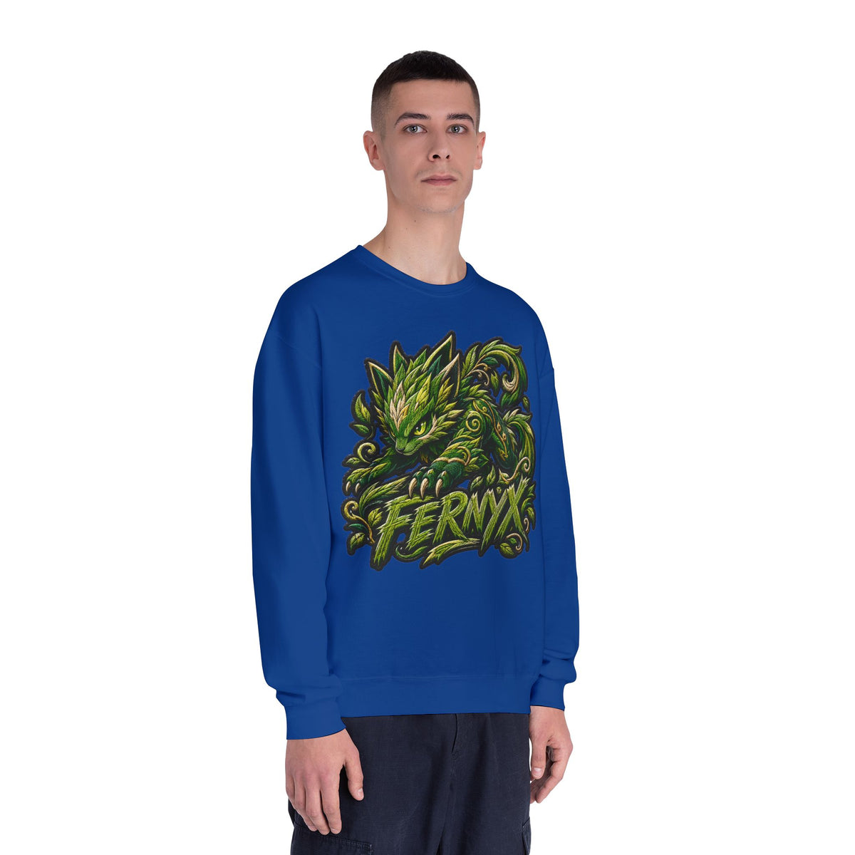 Shadow- "FERNYX" Green Graffiti Crewneck