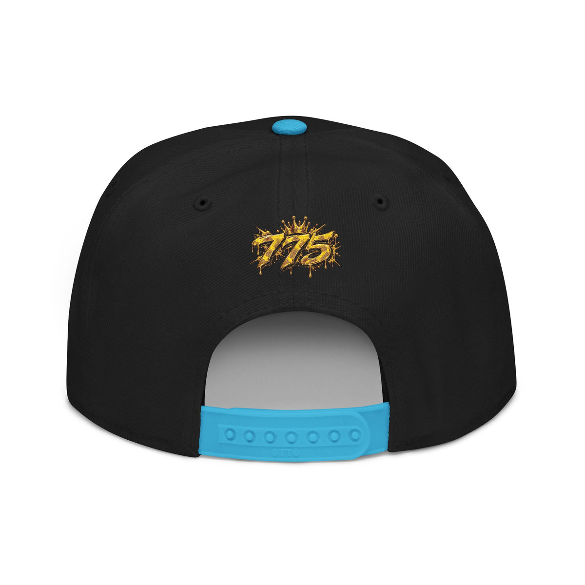Hat-Embroidered Gold Graffiti Snapback Hat