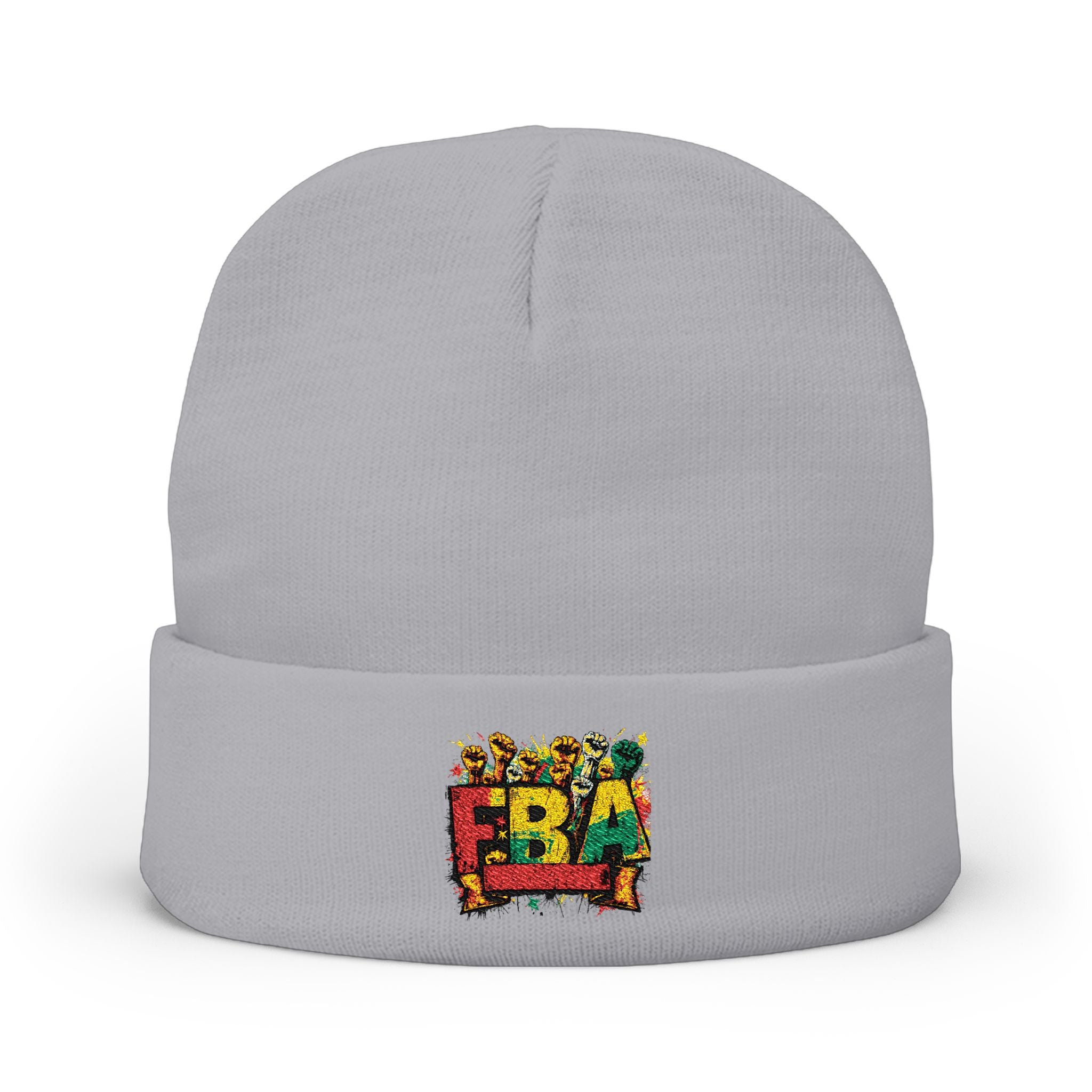 FBA- Fall Leaves Knit Beanie — Cozy Seasonal Winter Hat