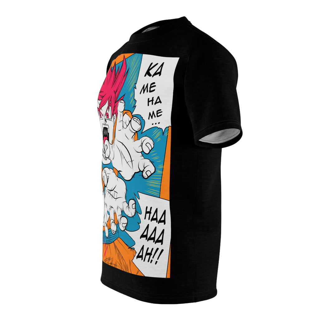 Dragon-Anime Energy Blast T-Shirt — 'Kamehame Haaaah!' Graphic Tee
