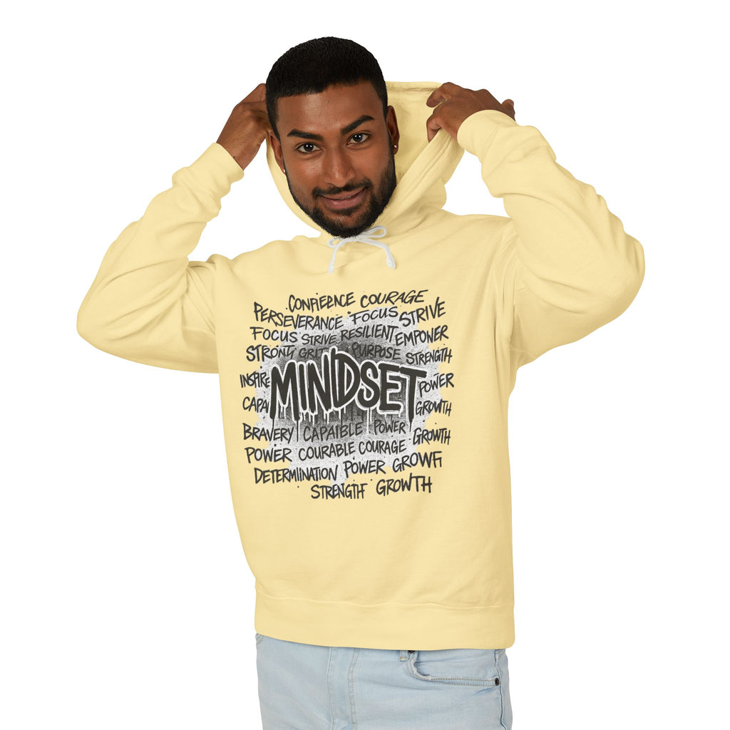 Mindset- Words Hoodie — Inspirational Typography Motivational Hoodie