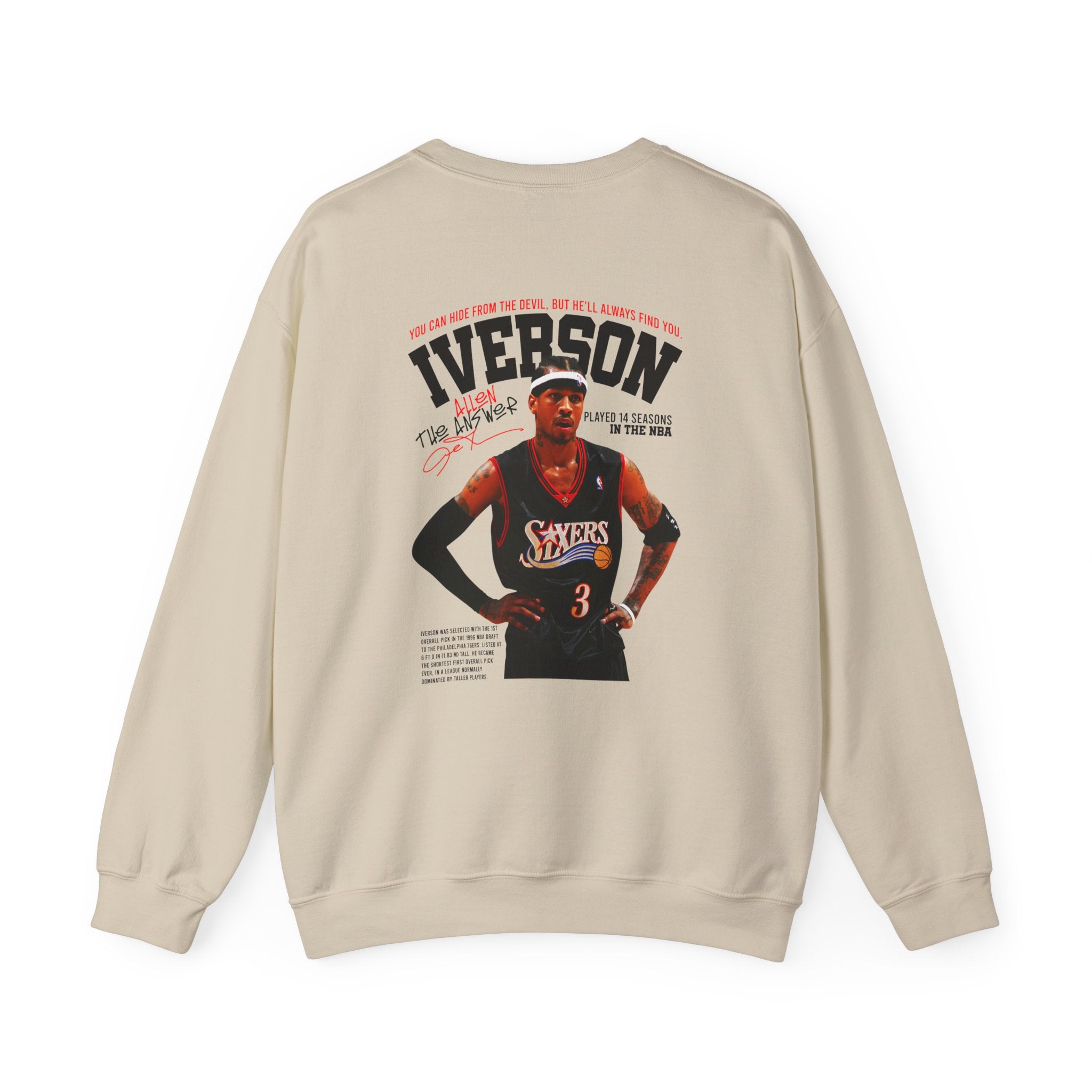 Retro-Allen Iverson Retro Crewneck Sweatshirt