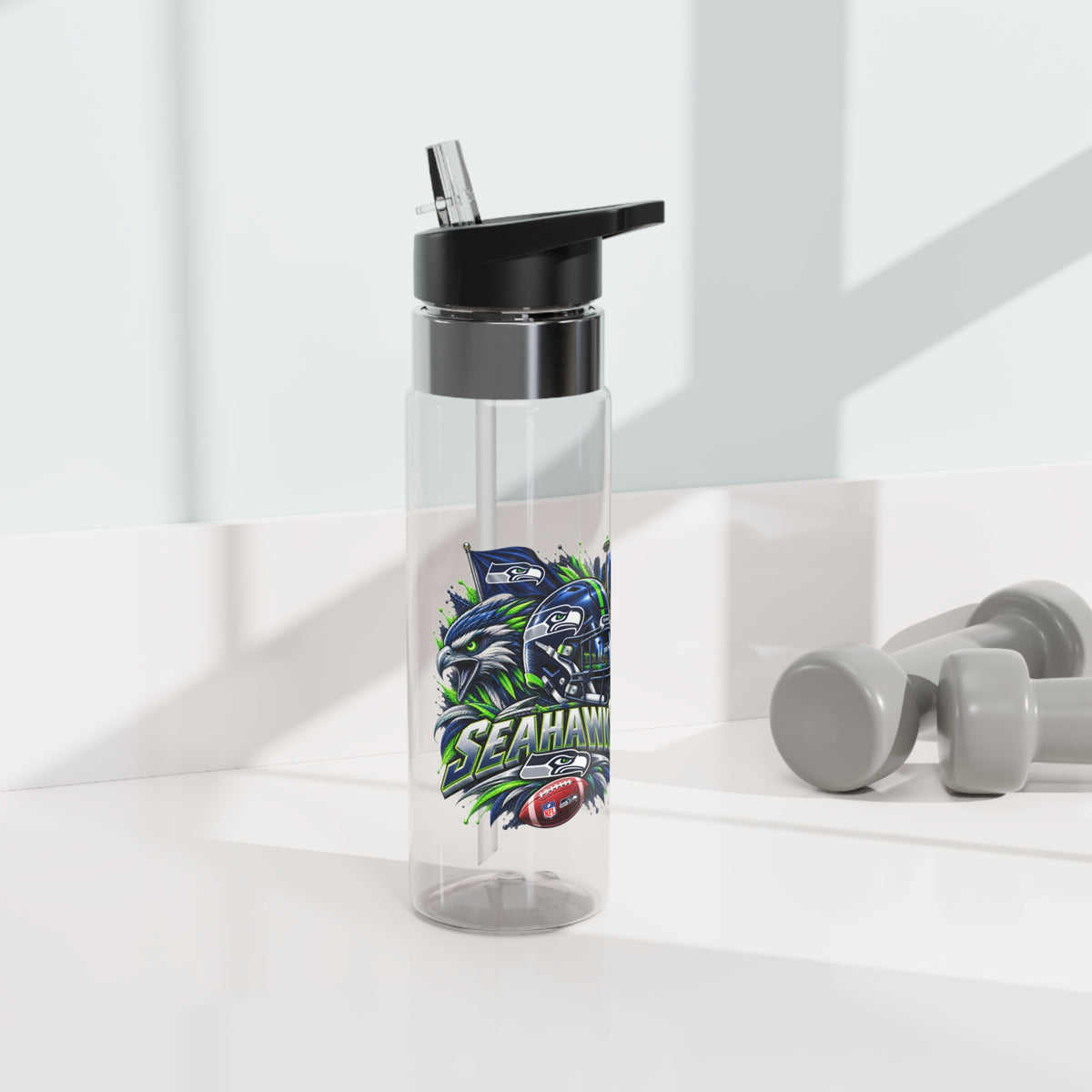 ZzTeam-Seahawks Graphic Sport Bottle - 20oz Tritan™