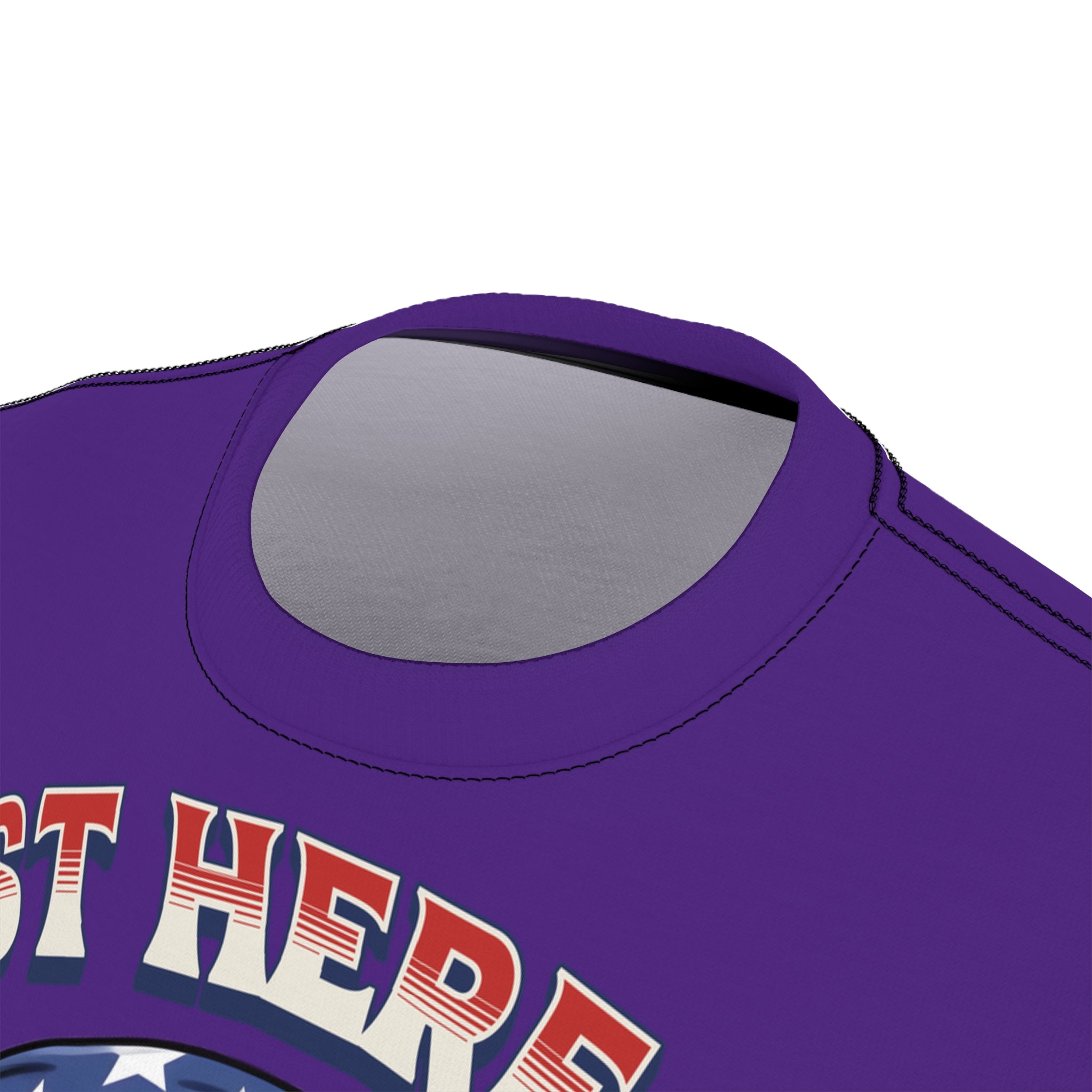 America-Patriotic Skull Tee — "Just Here to Bang" American Flag Graphic Shirt