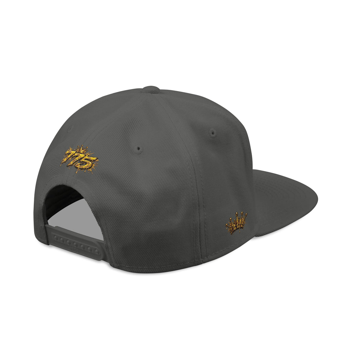 Hat-Embroidered Gold Graffiti Snapback Hat