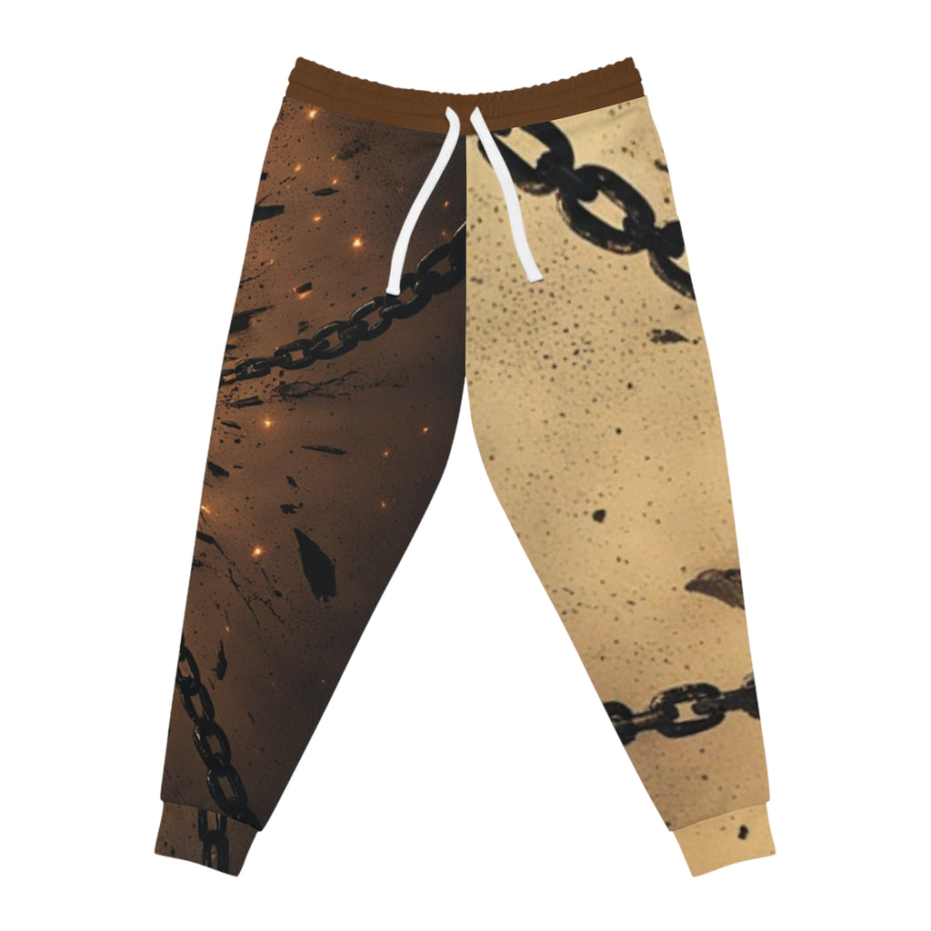 FBA- Graffiti Chain Print Joggers — Urban Streetwear Athletic Pants
