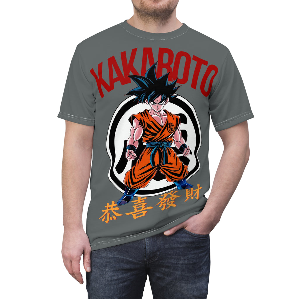 Dragon-Graphic Tee — 'KAKABOTO' Asian-Inspired Martial Artist Design