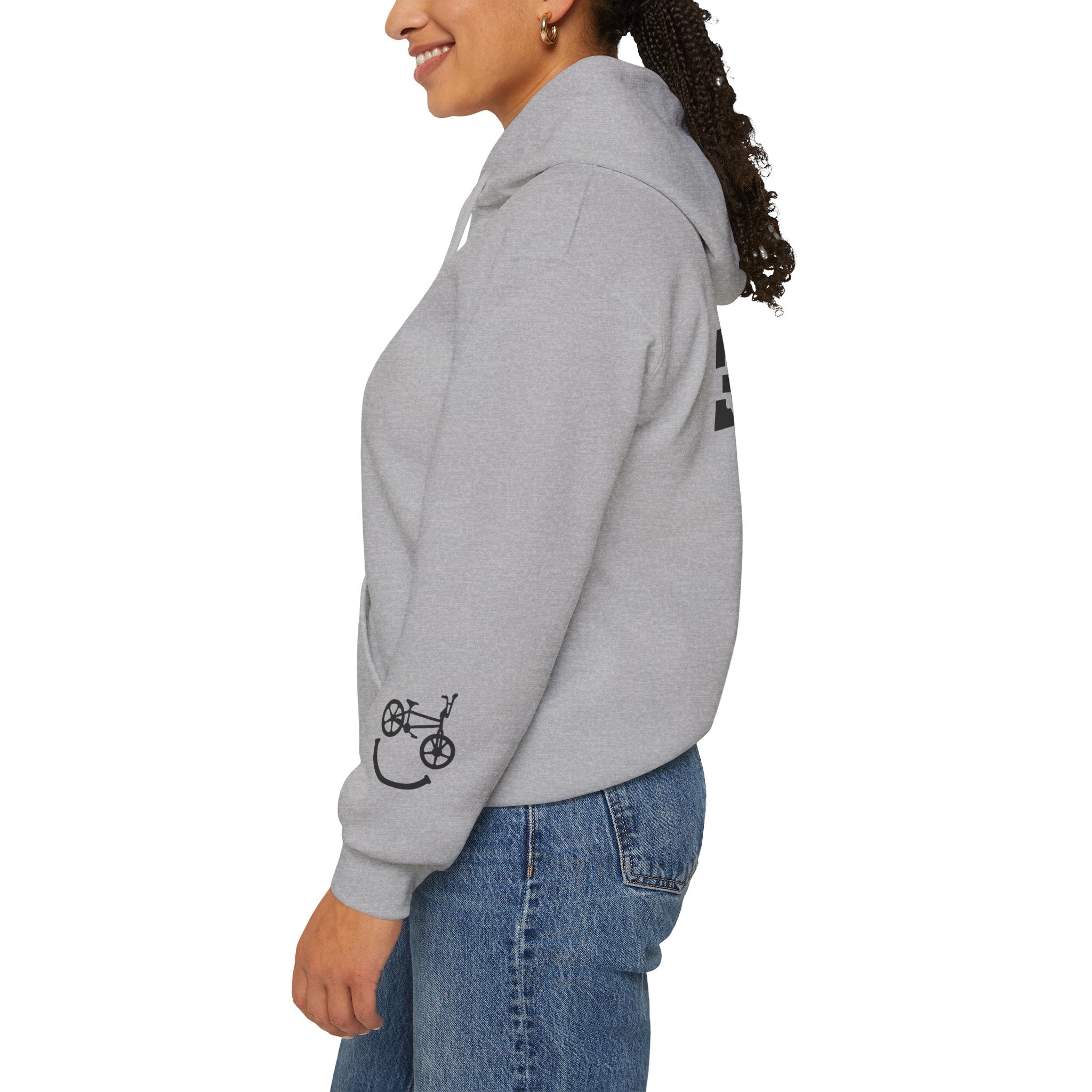 Rad-Biker American Flag Hoodie — 'Is My Bike Okay?' Graphic Hooded Sweatshirt