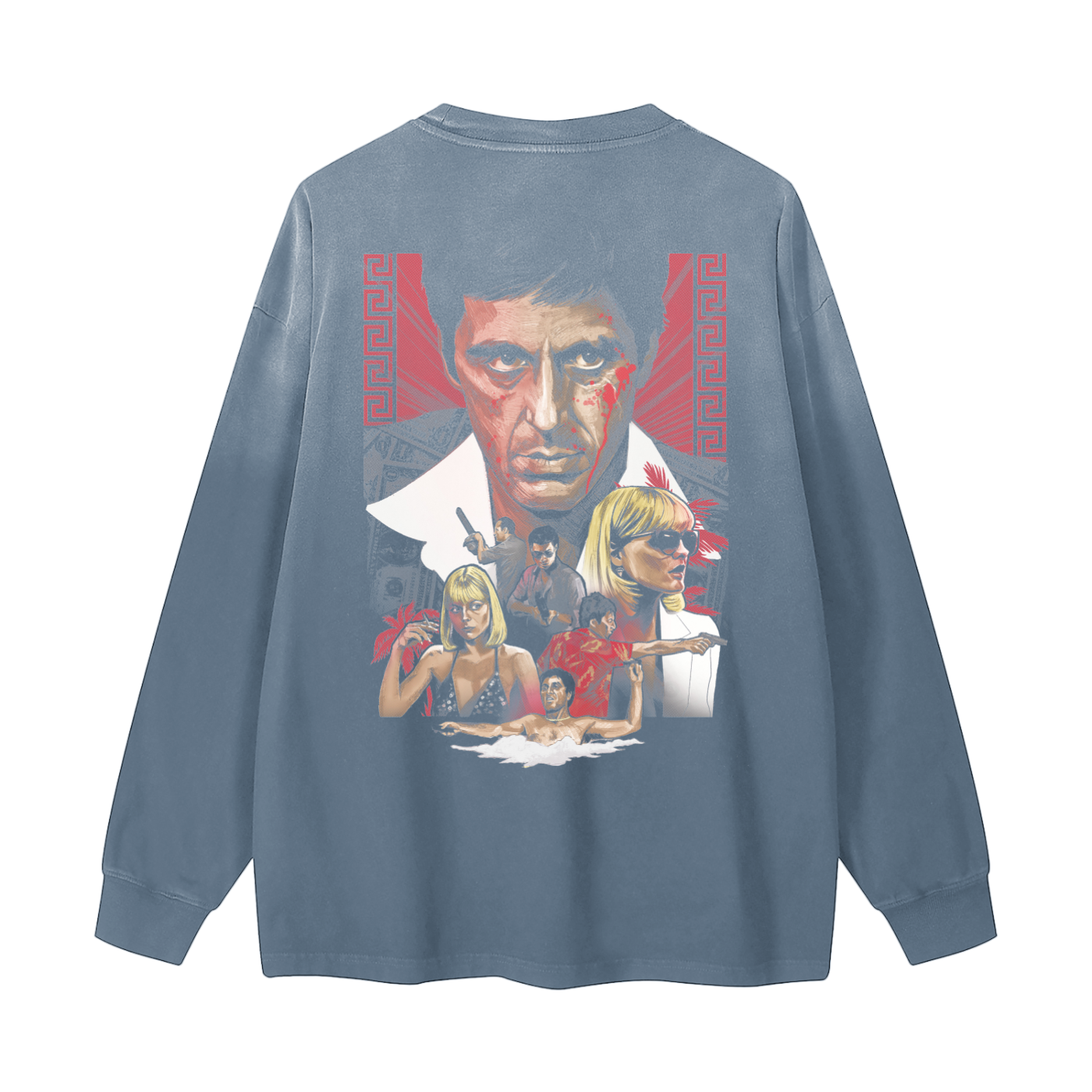 Gradient Washed Long Sleeve T-Shirt