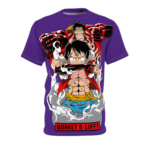 Anime -Graphic Tee — Monkey D. Luffy Full-Print Pirate Crew Shirt