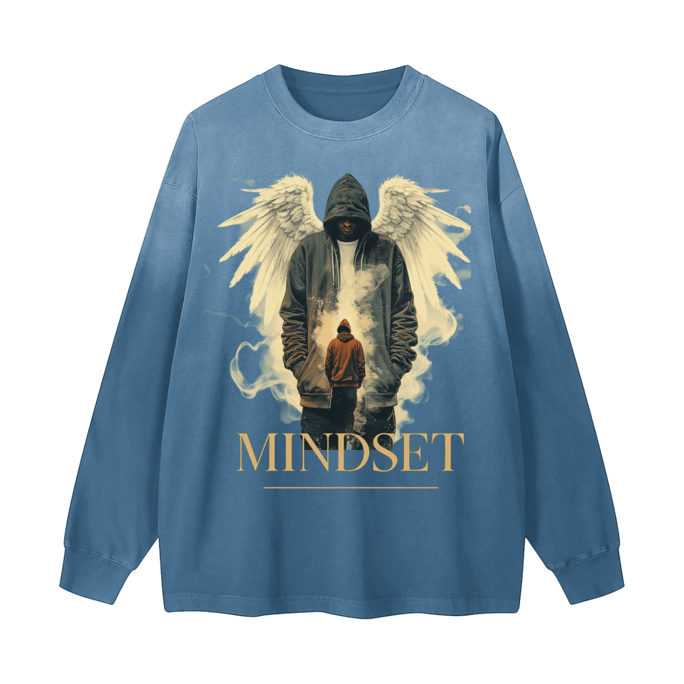 Gradient Washed Long Sleeve T-Shirt