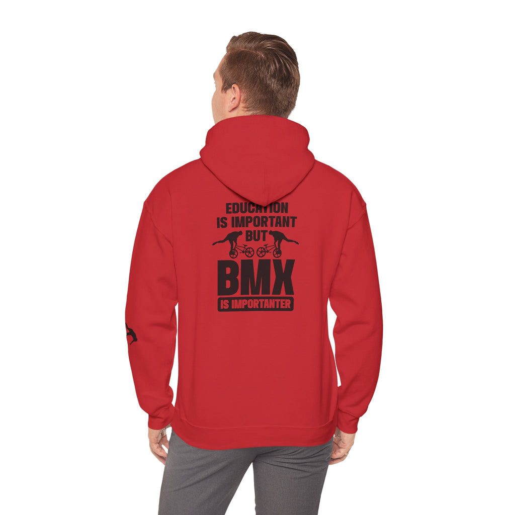 Rad-BMX Is Importanter Hoodie — Funny BMX Rider Sweatshirt