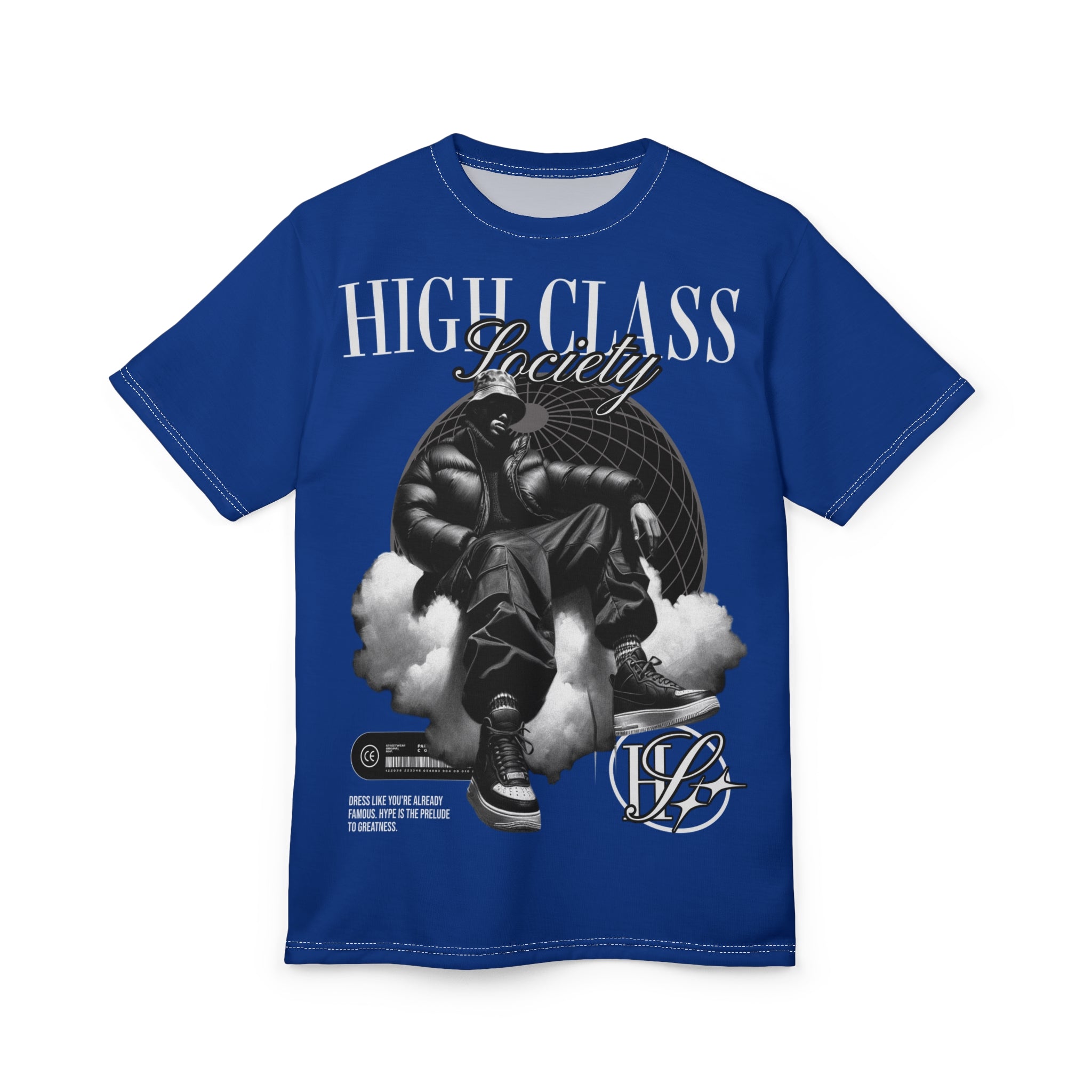 Streetwear-High Class Society Graphic Tee – Urban Streetwear All-Over Print
