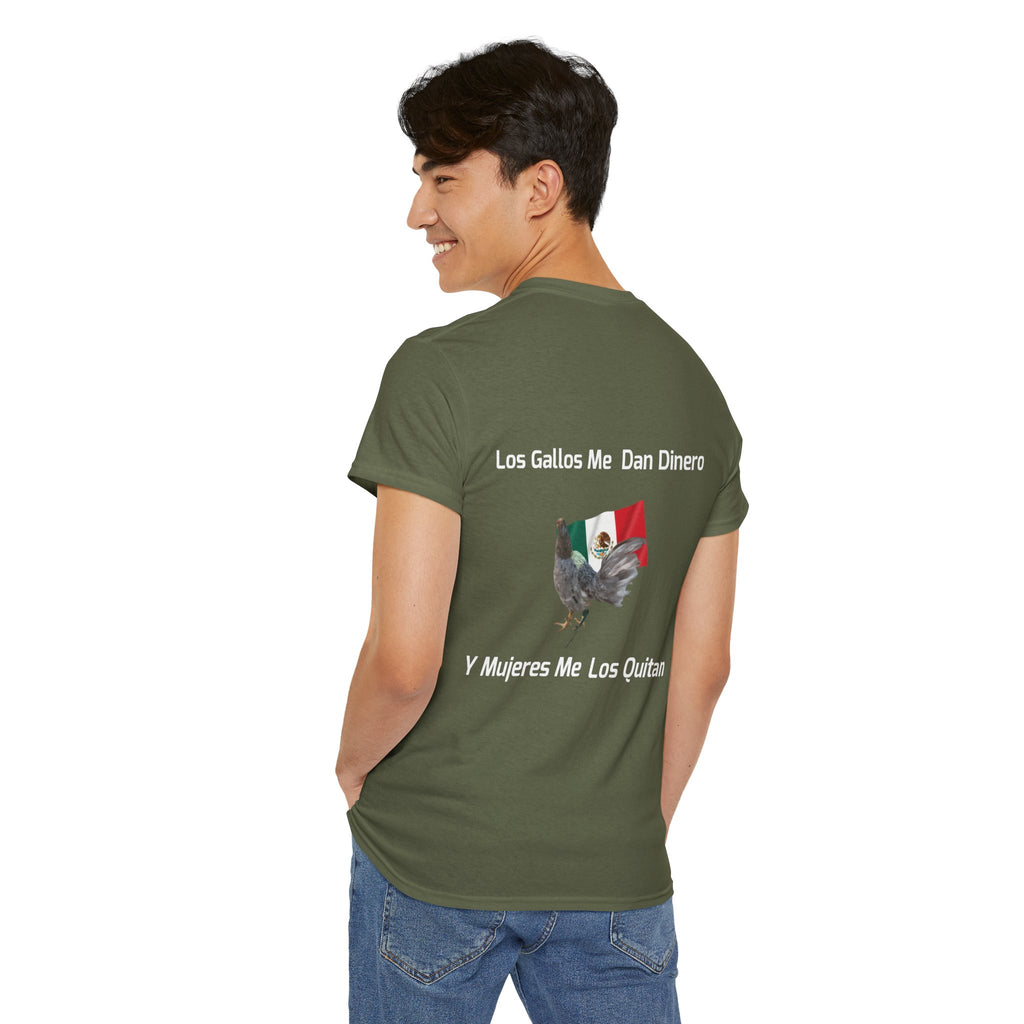 Henny-Gamefowl Tee — "Dro's Henny's Gamefarm" Mexican Flag Rooster Shirt