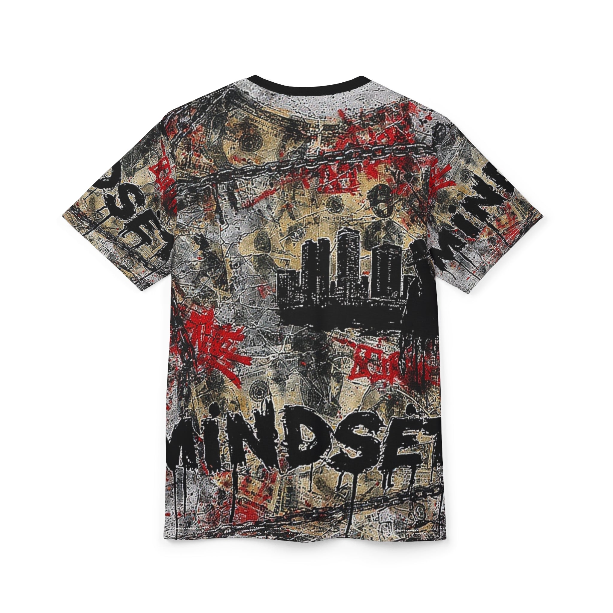 Mindset- Urban Graffiti Mindset Tee — All-Over Print Streetwear