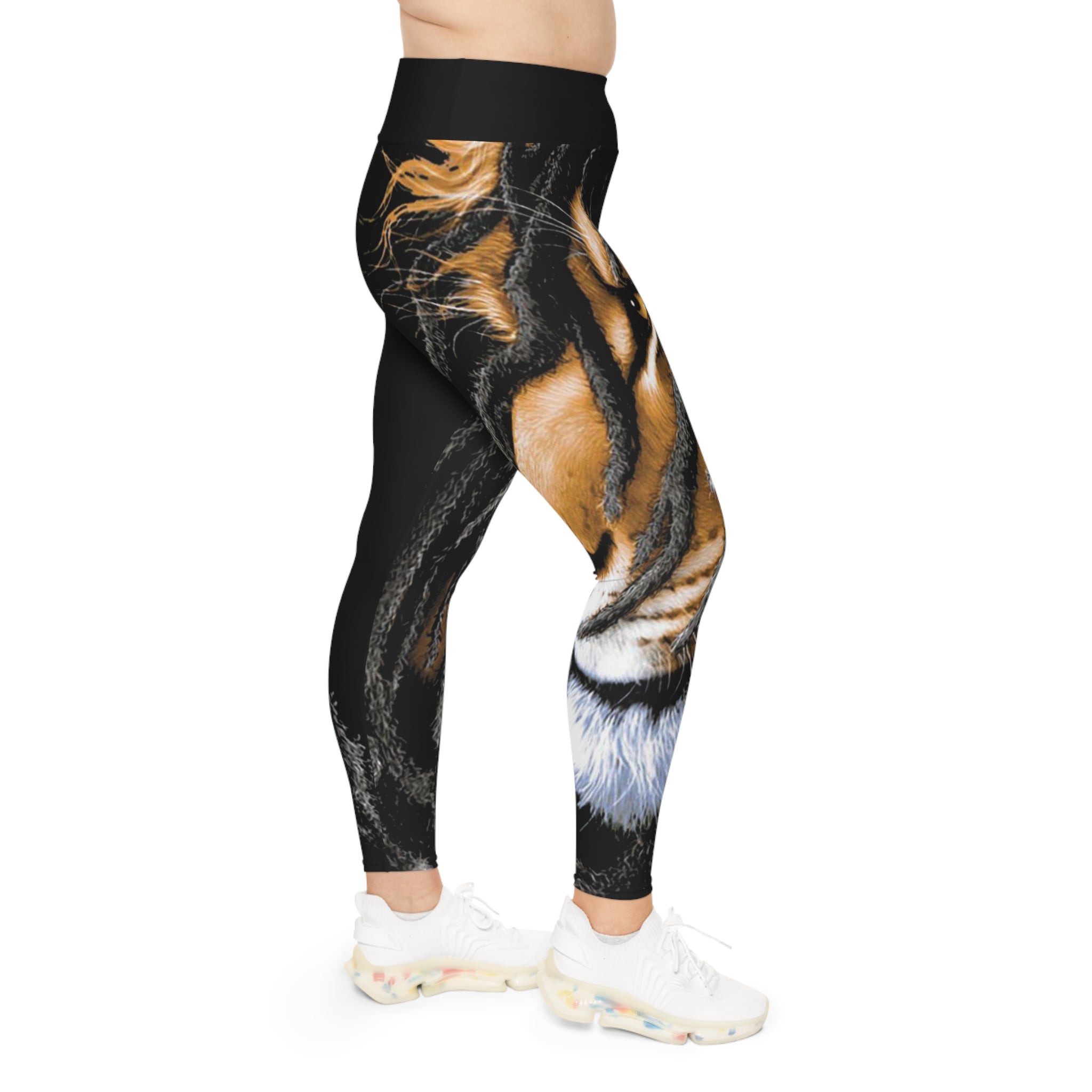 Leggings — Bold Lion & Dreadlocks Portrait All-Over Print