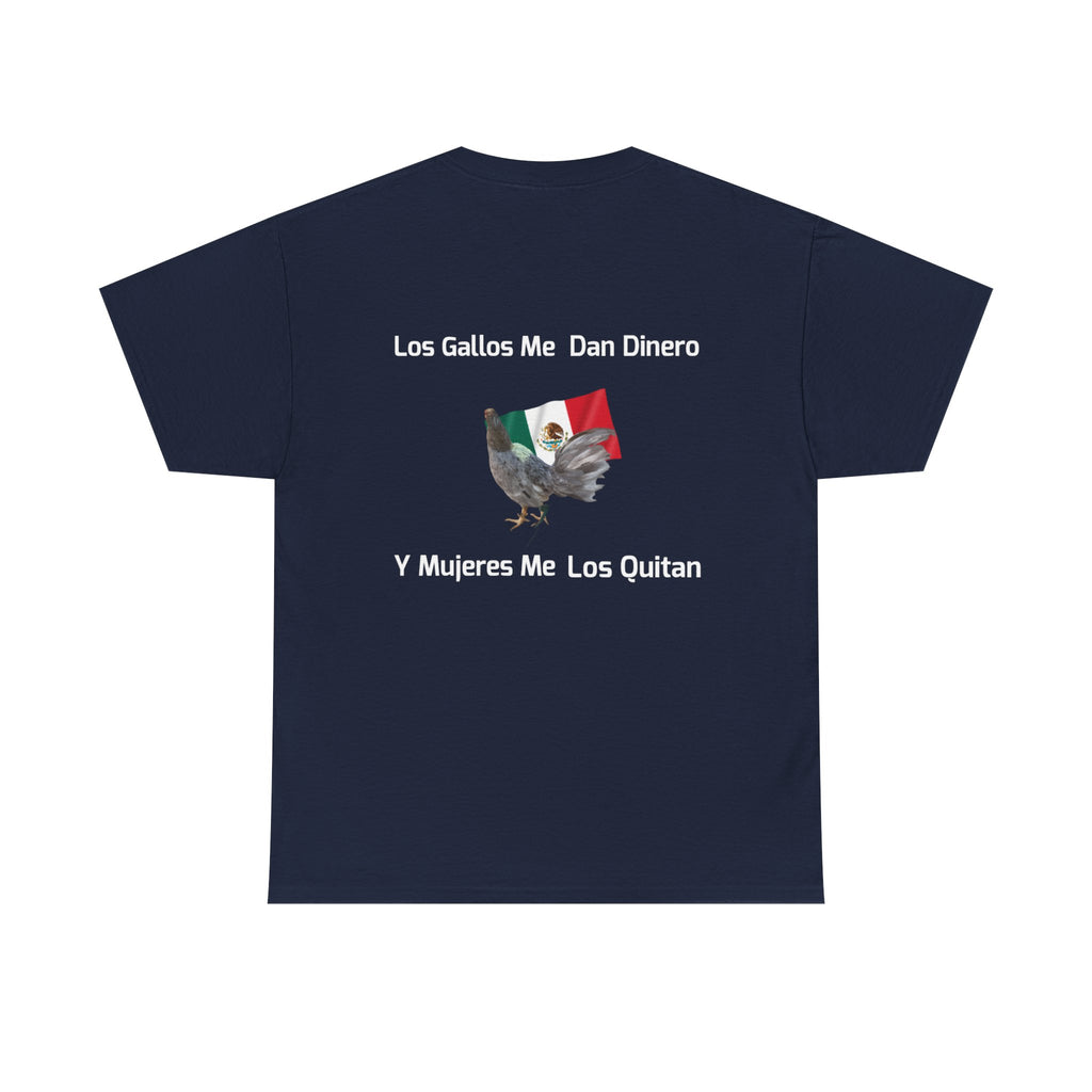 Henny-Gamefowl Tee — "Dro's Henny's Gamefarm" Mexican Flag Rooster Shirt