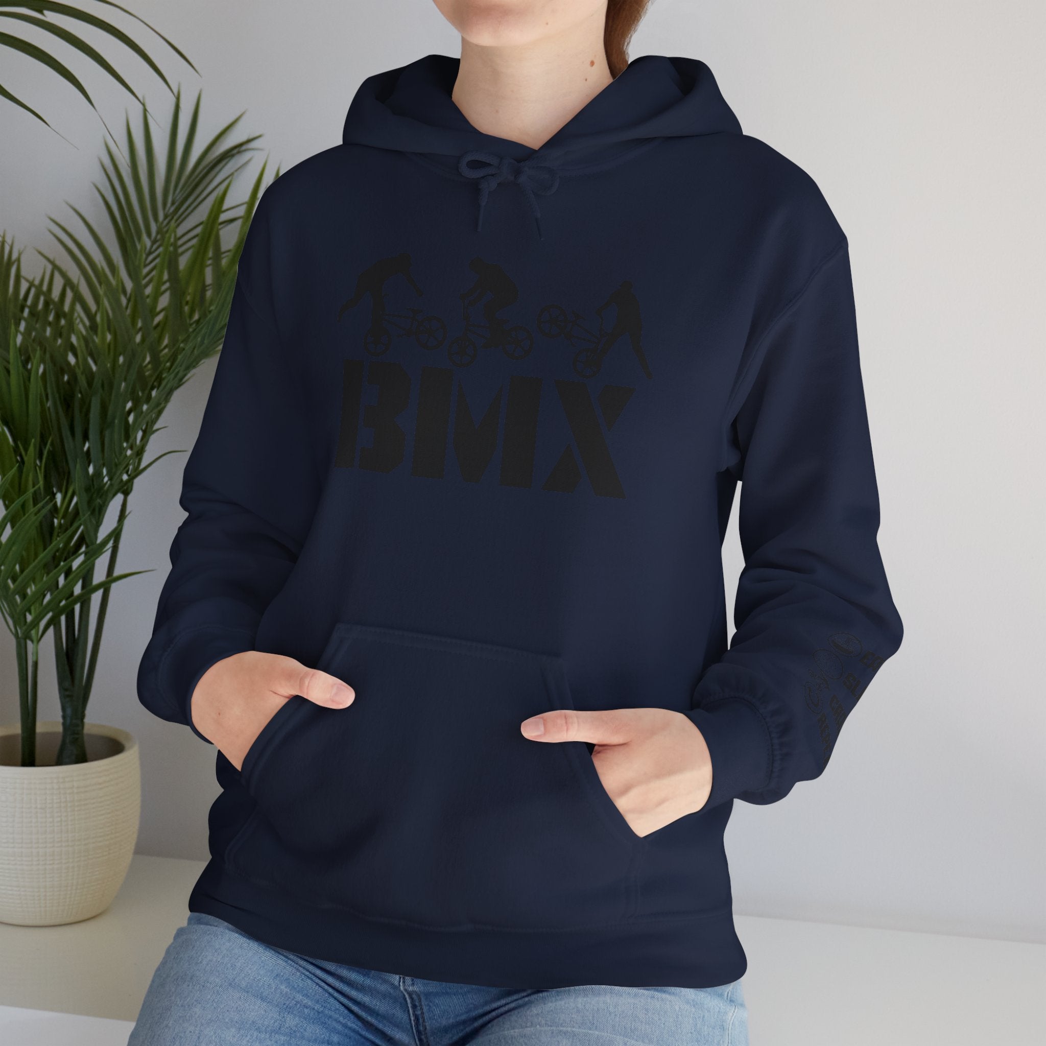 Rad-BMX Rider Hoodie — BMX Stunt Silhouettes Pullover for Riders & Fans