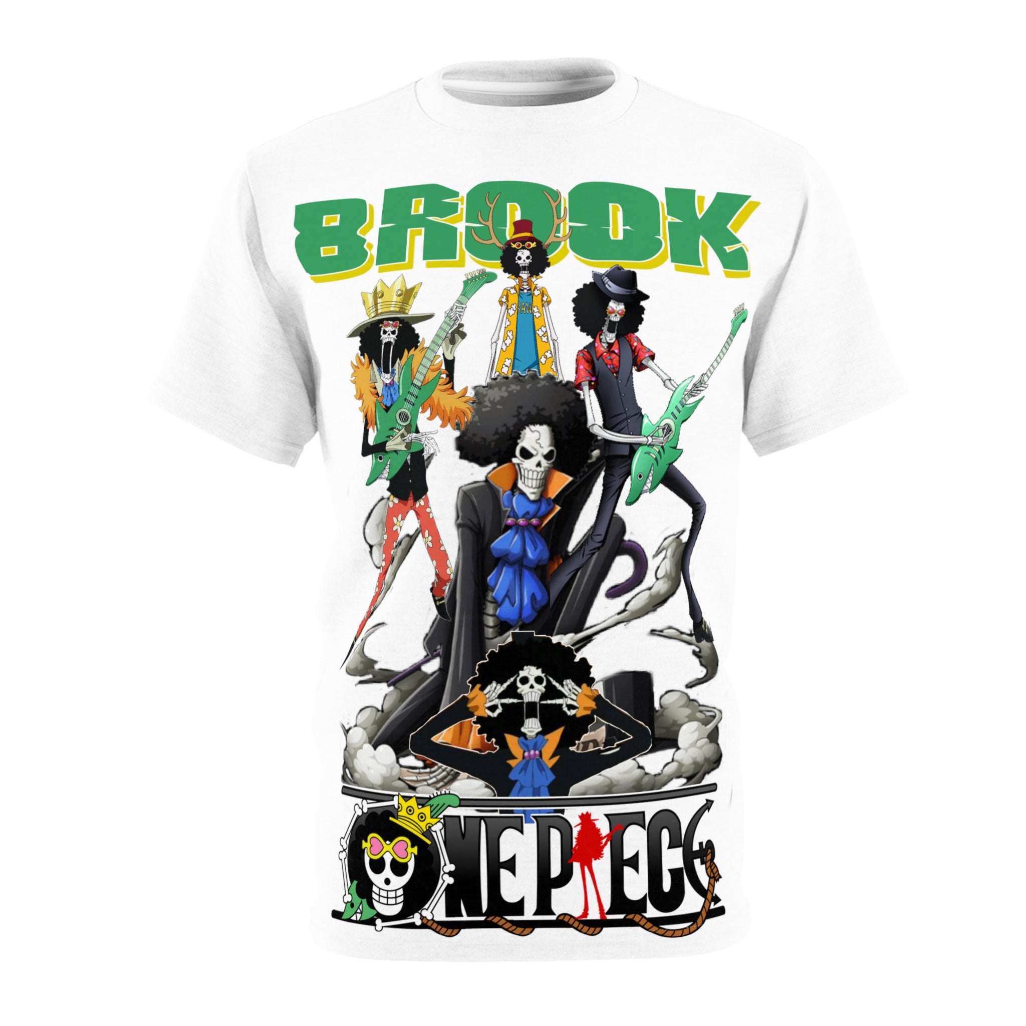 Anime-Brook One Piece Graphic Tee – Anime Band Skull Crew T-Shirt