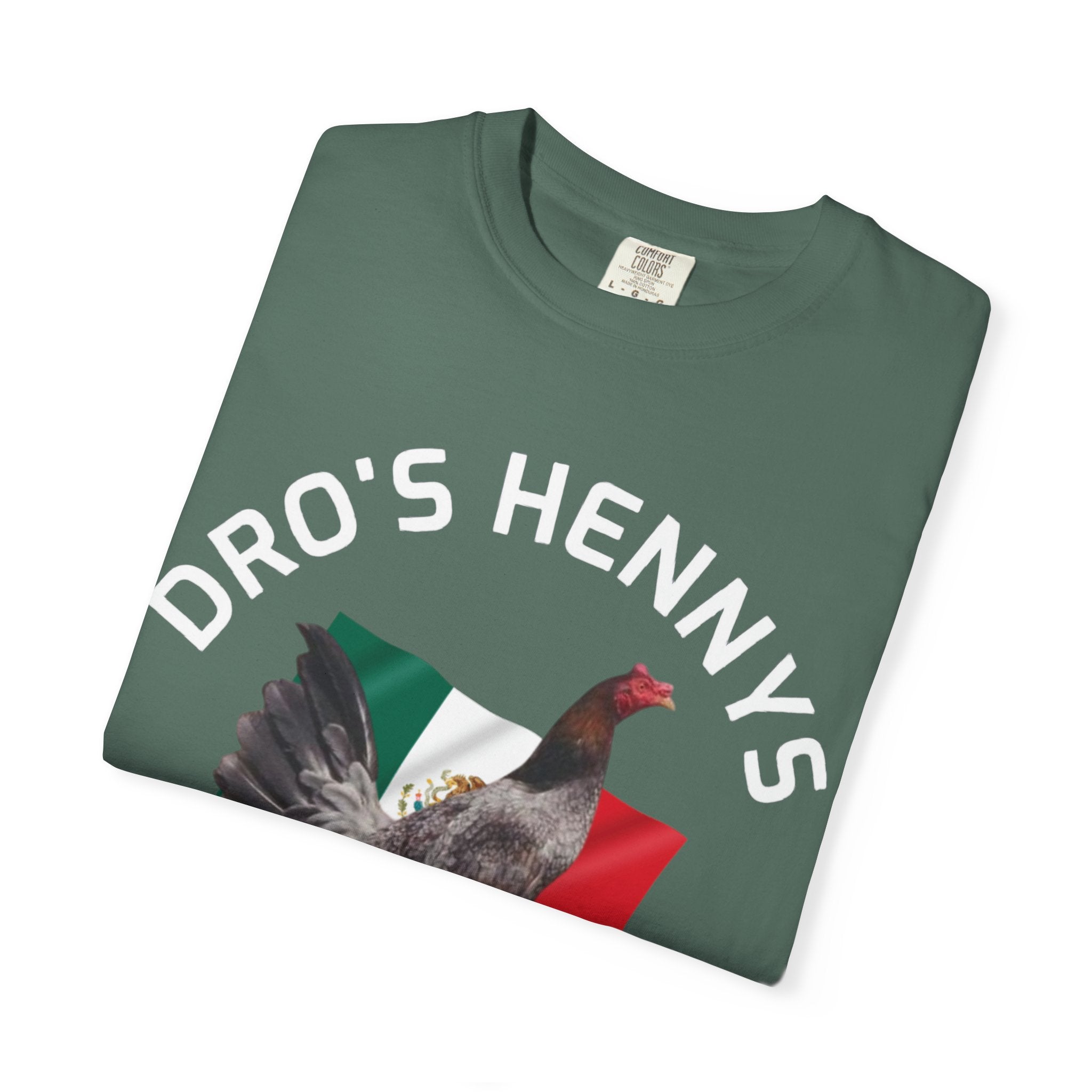 Henny- Gamefarm Rooster T-Shirt — "Dro's Henny's Gamefarm" Poultry Farm Tee