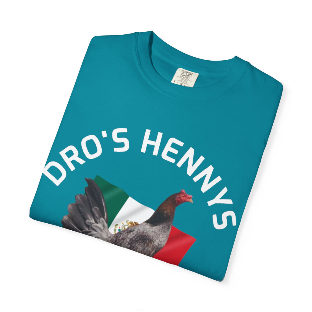Henny- Gamefarm Rooster T-Shirt — "Dro's Henny's Gamefarm" Poultry Farm Tee