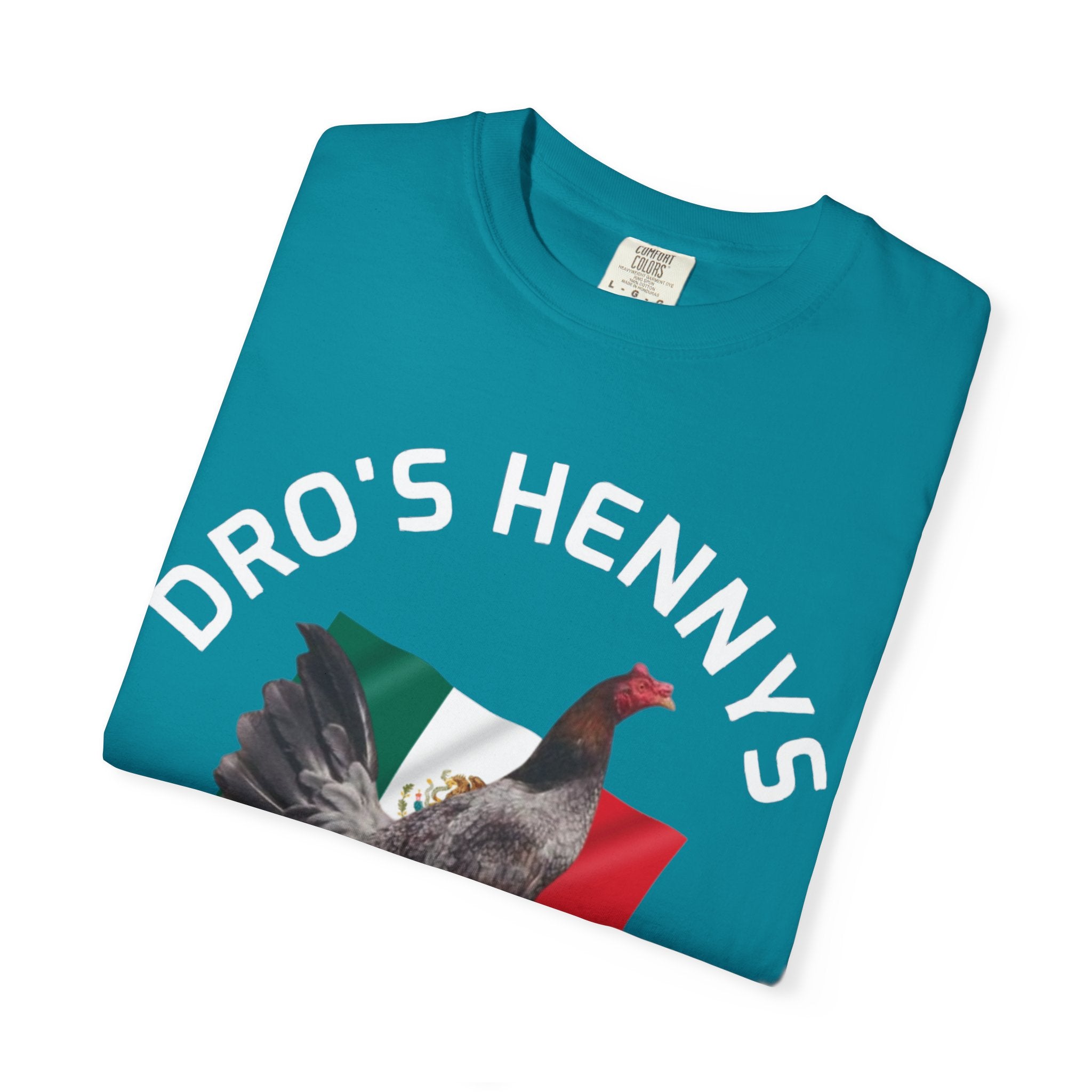Henny- Gamefarm Rooster T-Shirt — "Dro's Henny's Gamefarm" Poultry Farm Tee