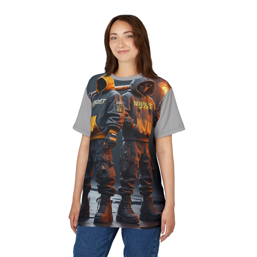 Mindset- Streetwear Graphic Tee — Hooded Duo Firefighters Design