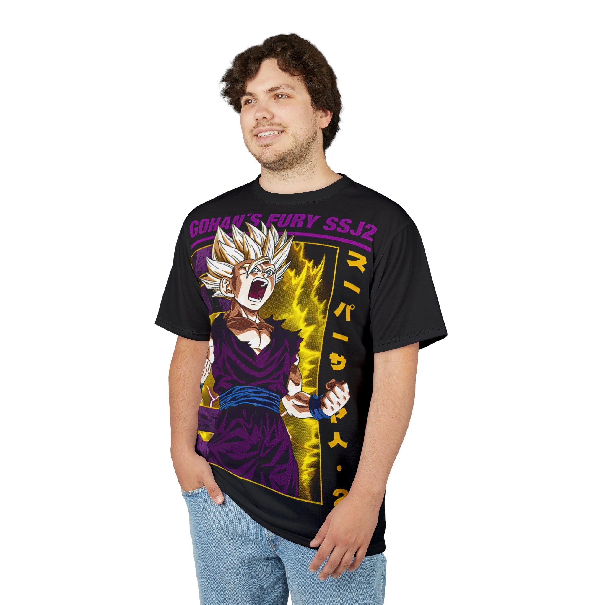 Dragon-Gohan's Fury SSJ2 Tee — Anime Super Saiyan Graphic Shirt