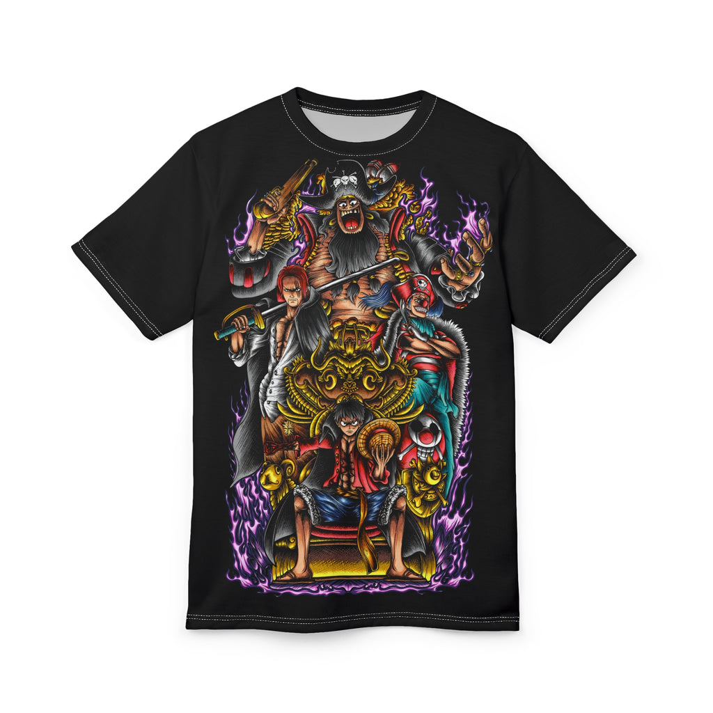 Anime -Pirate Crew Graphic Tee — Bold Full-Print AOP Shirt
