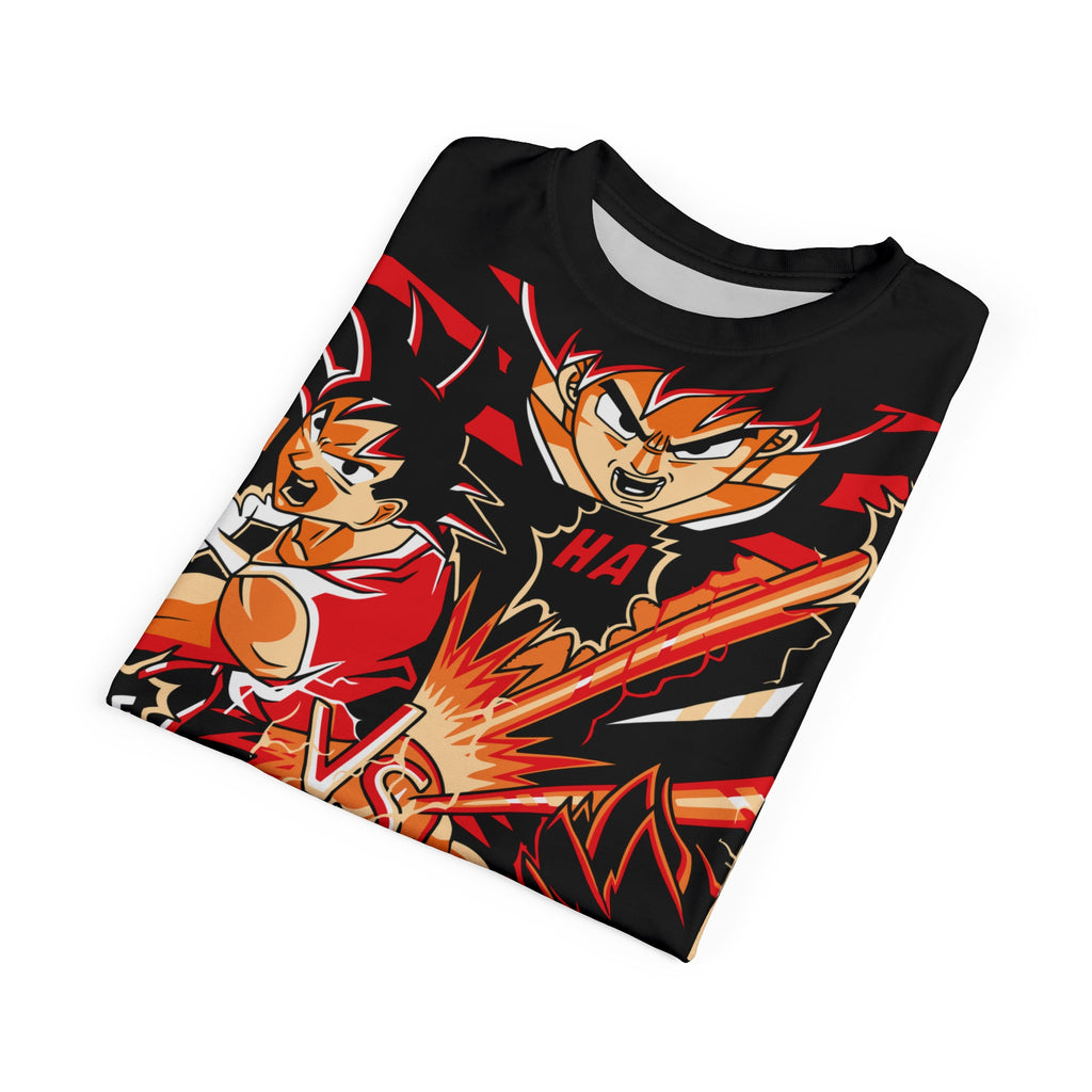Dragon-VS Battle Anime Graphic Tee — Full-Print Fight Scene T-Shirt