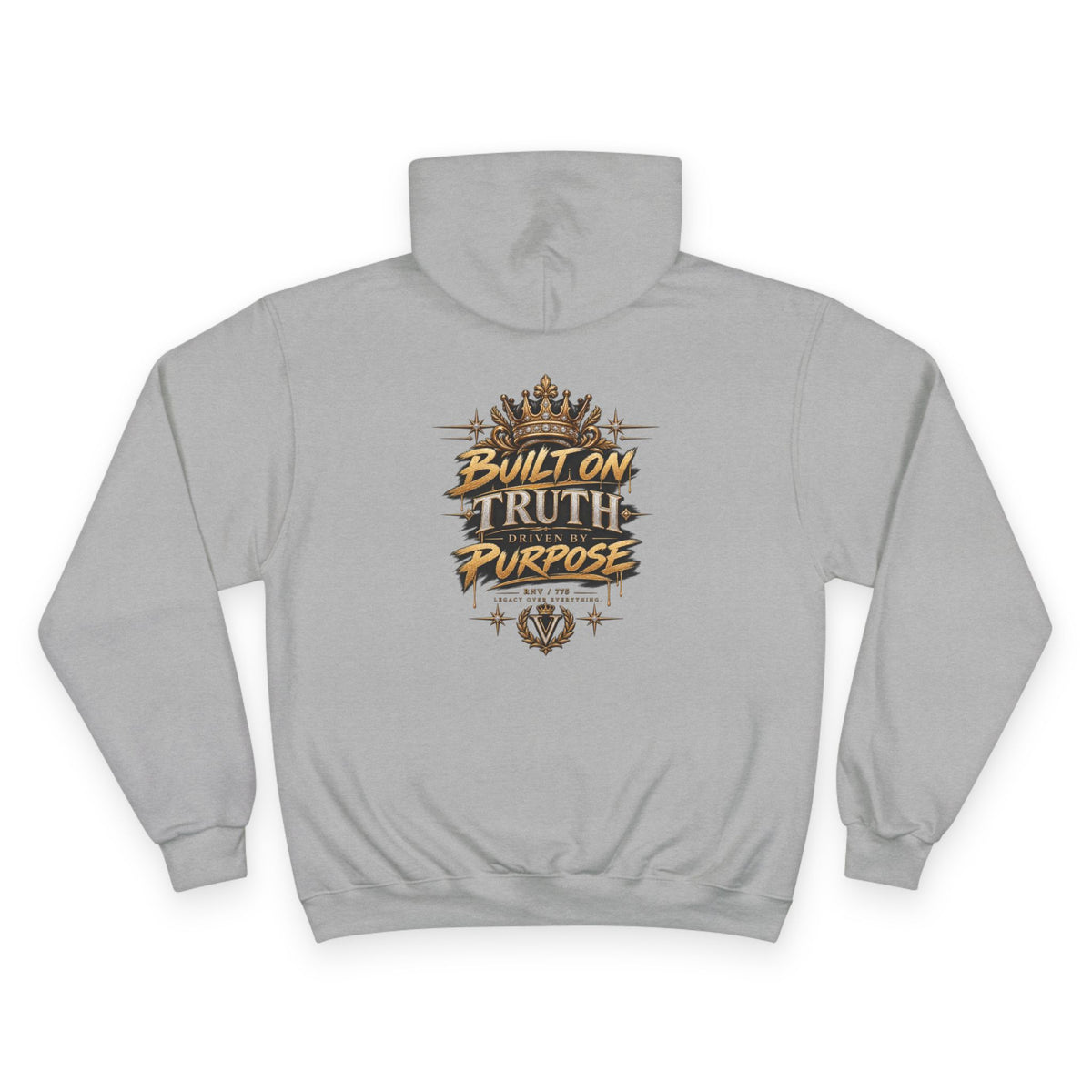 Verité -Champion Hoodie — "Built on Truth & Purpose" White Pullover