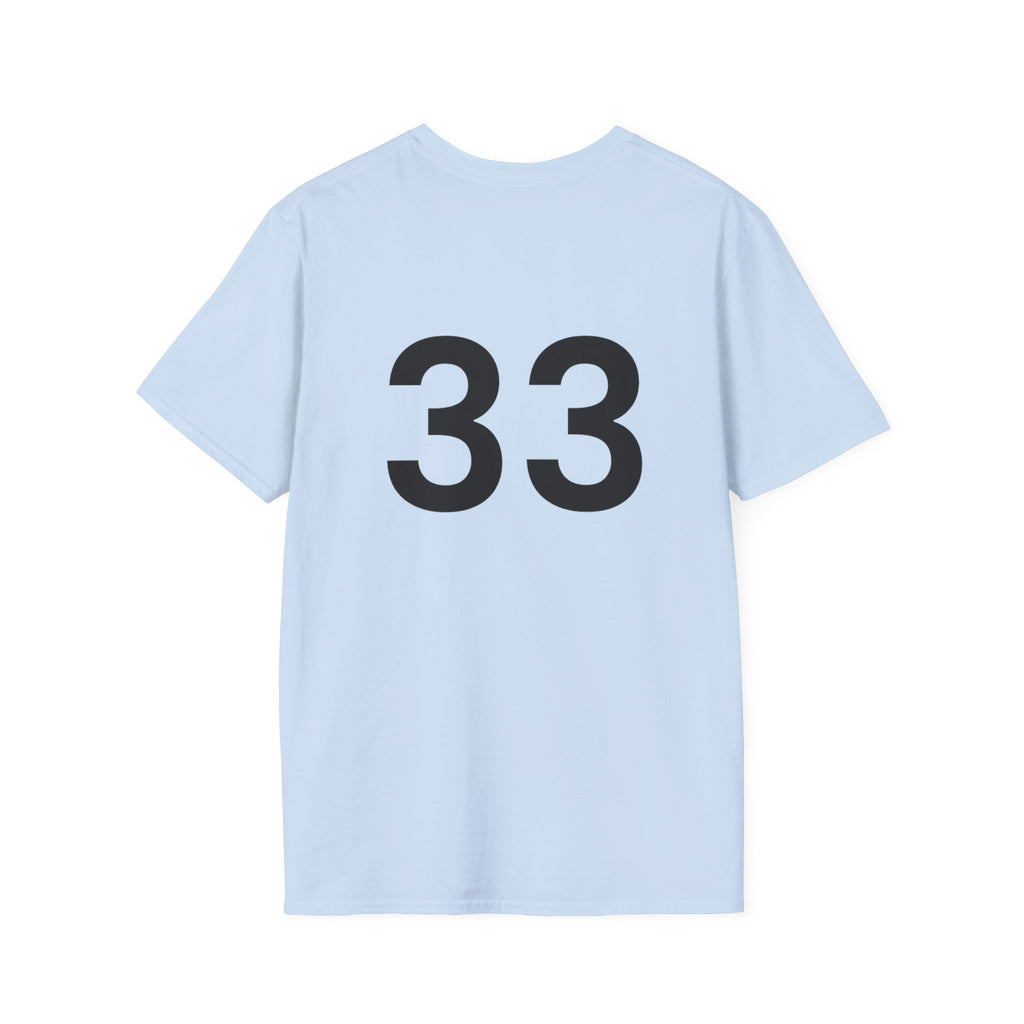Rad- Life T-Shirt — Motocross Rider Tee with Back Number 33