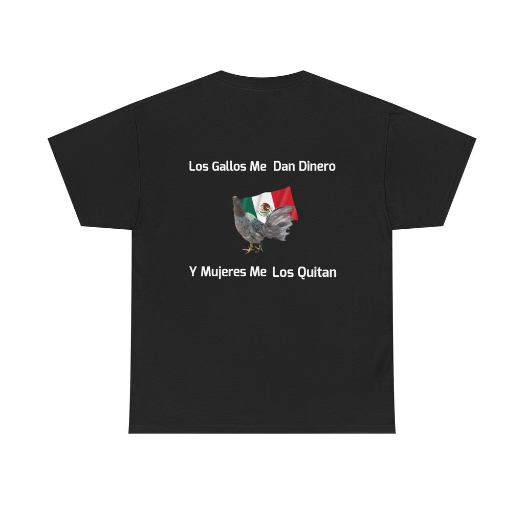 Henny-Gamefowl Tee — "Dro's Henny's Gamefarm" Mexican Flag Rooster Shirt