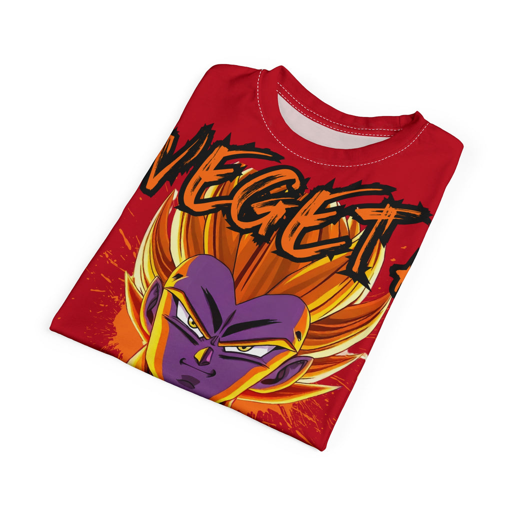 Dragon-Vegeta Anime Graphic Tee — Super Saiyan Full-Print Dragon Ball Shirt