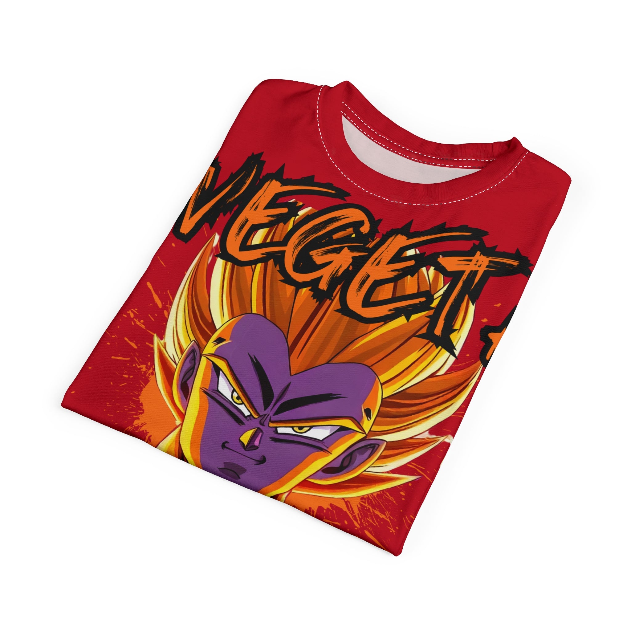 Dragon-Vegeta Anime Graphic Tee — Super Saiyan Full-Print Dragon Ball Shirt