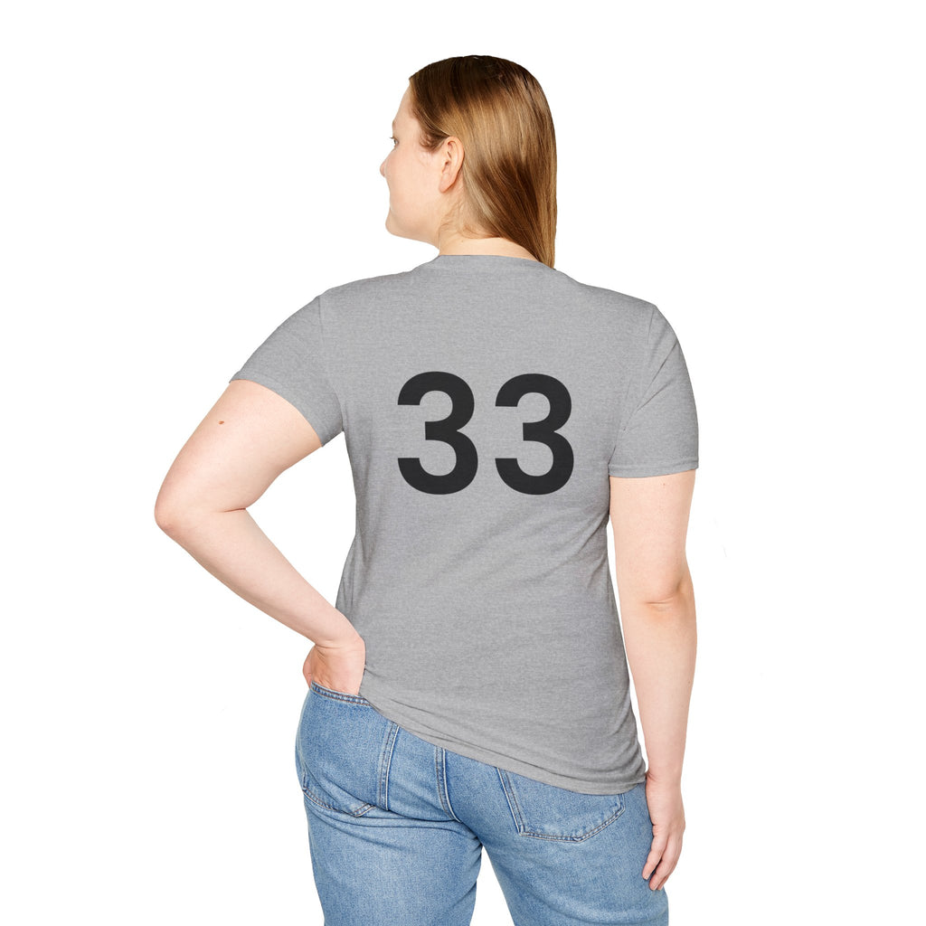 Rad- Life T-Shirt — Motocross Rider Tee with Back Number 33
