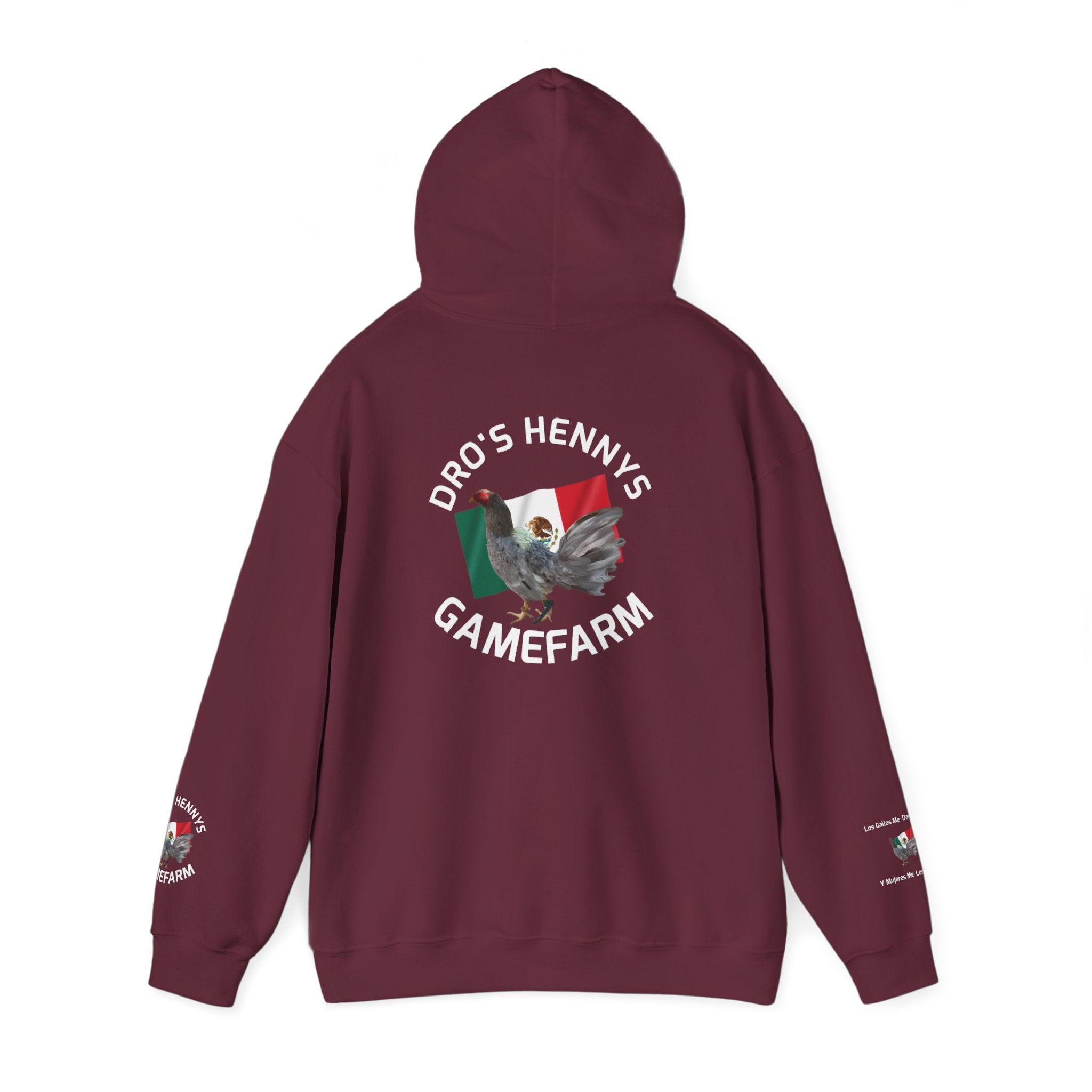Henny-Gamefarm Hoodie — Dro's Kenny's Logo Sweatshirt (Mexican Flag)