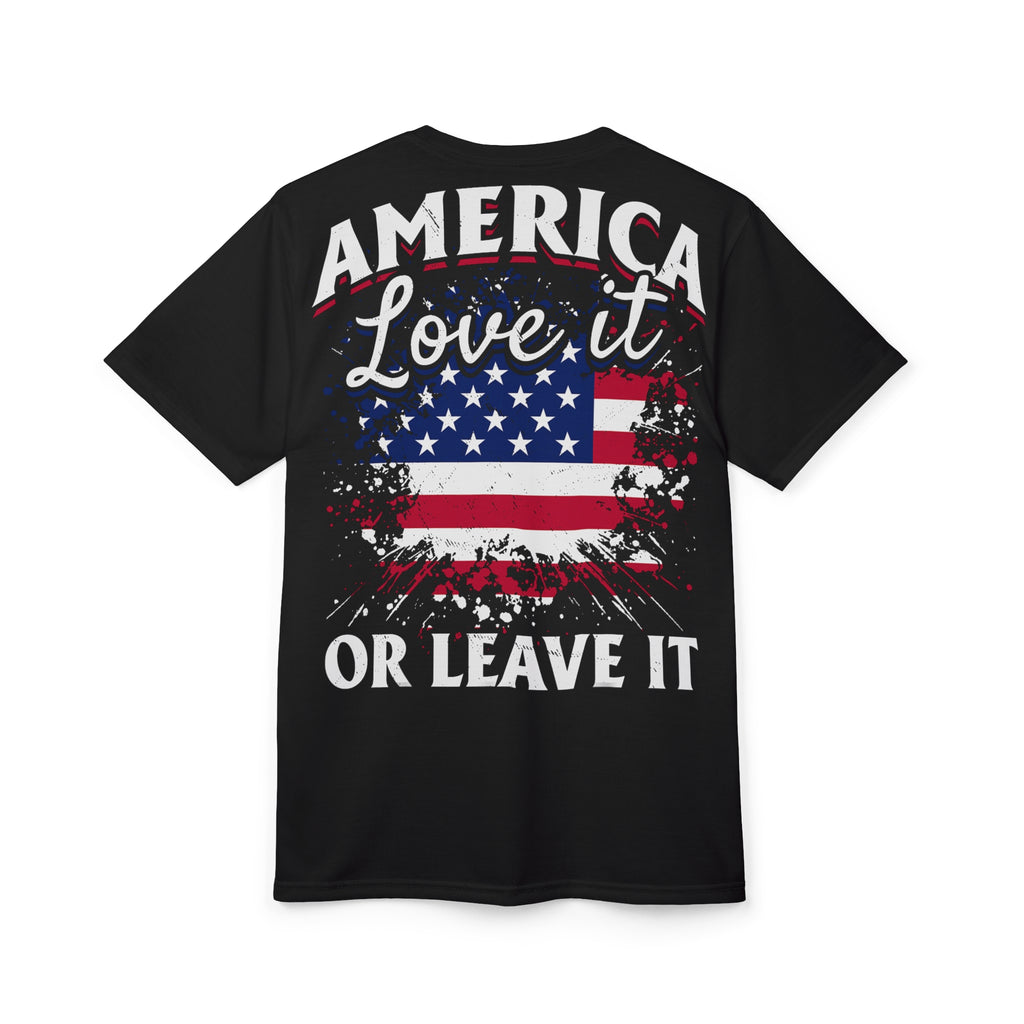 America-God Bless America Tee — Patriotic Eagle & Sunflower All-Over Print